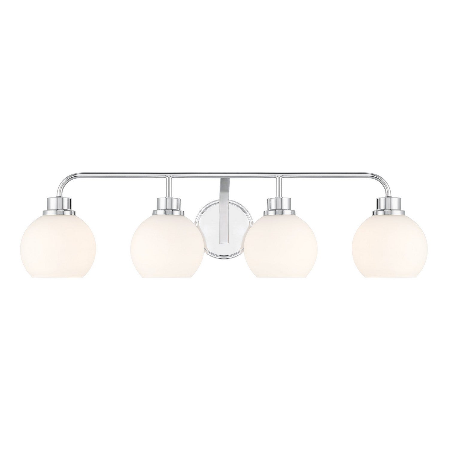 Meuble-lavabo à quatre lumières Meridian M80082CH chromé