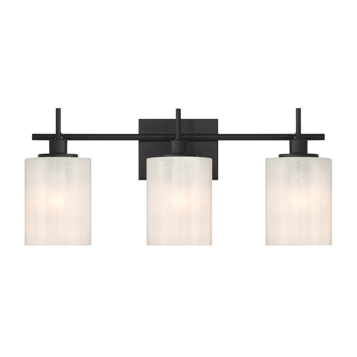 Meridian M80084MBK Three Light Bathroom Vanity in Matte Black