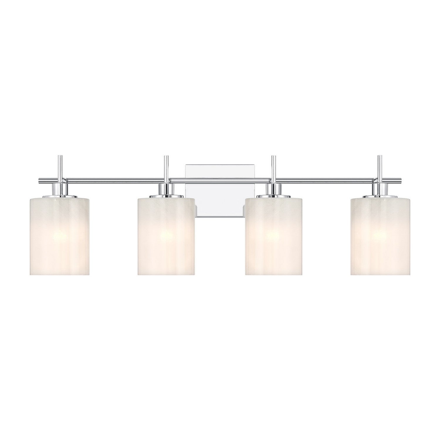 Meuble-lavabo à quatre lumières Meridian M80085CH chromé