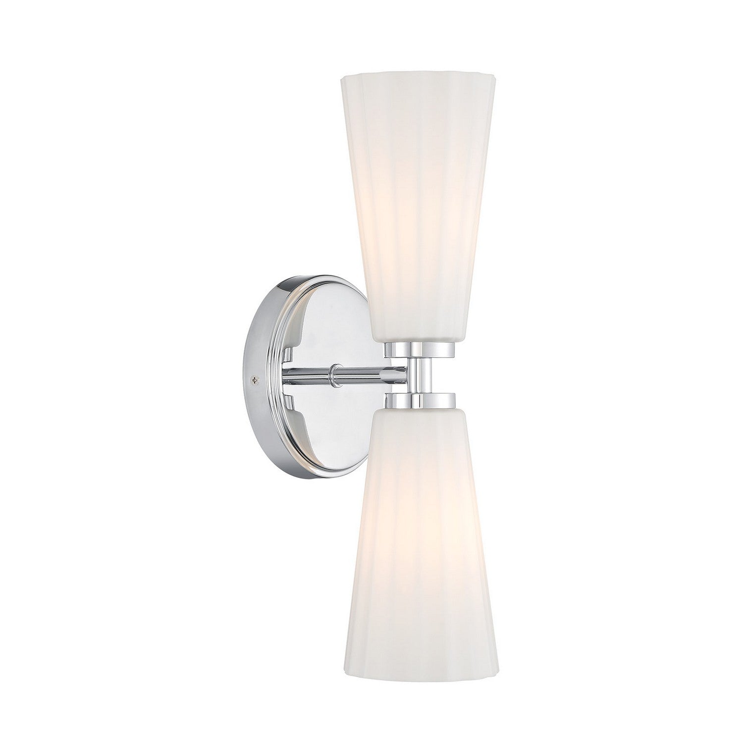 Meridian M90109CH Two Light Wall Sconce in Chrome