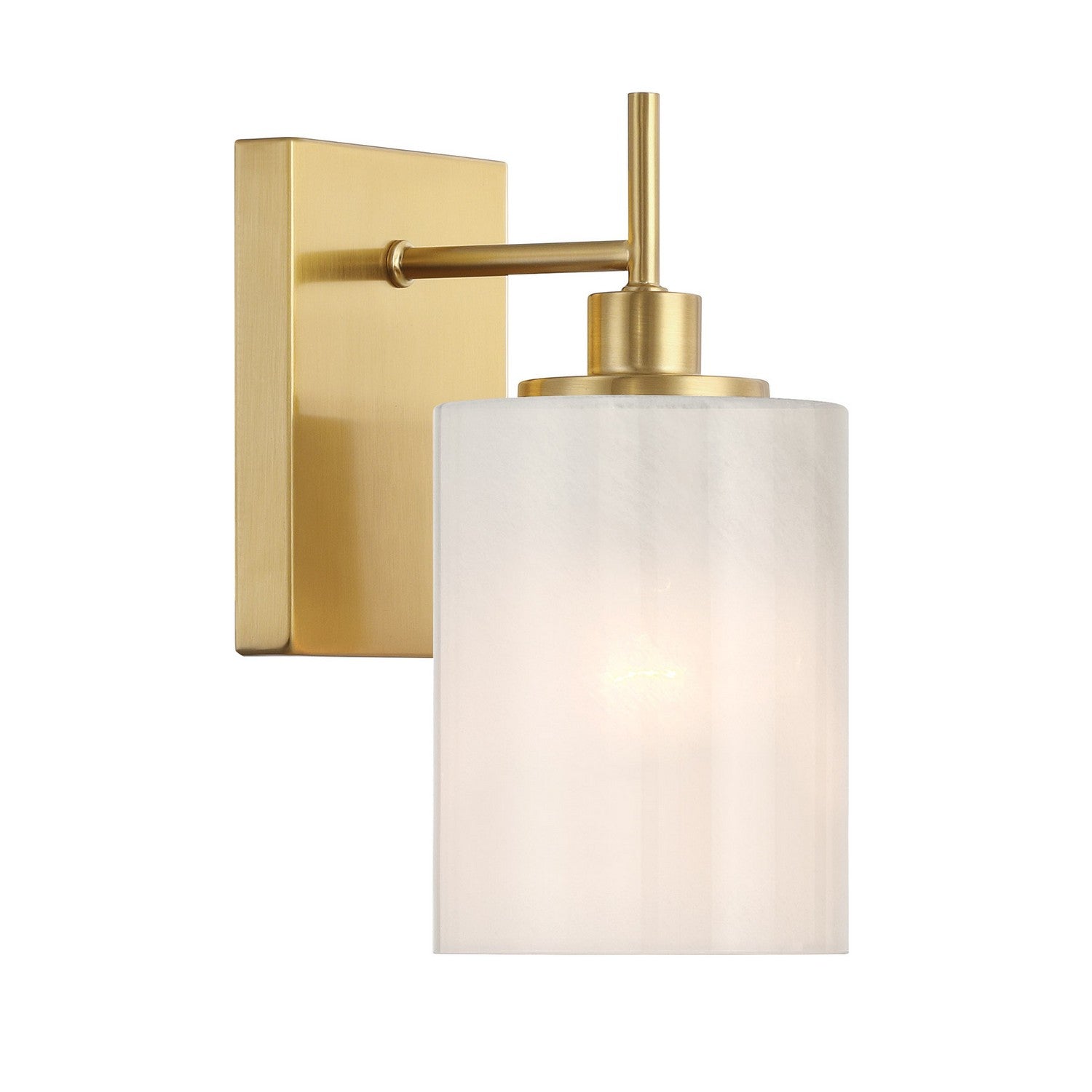 Meridian M90116NB One Light Wall Sconce in Natural Brass