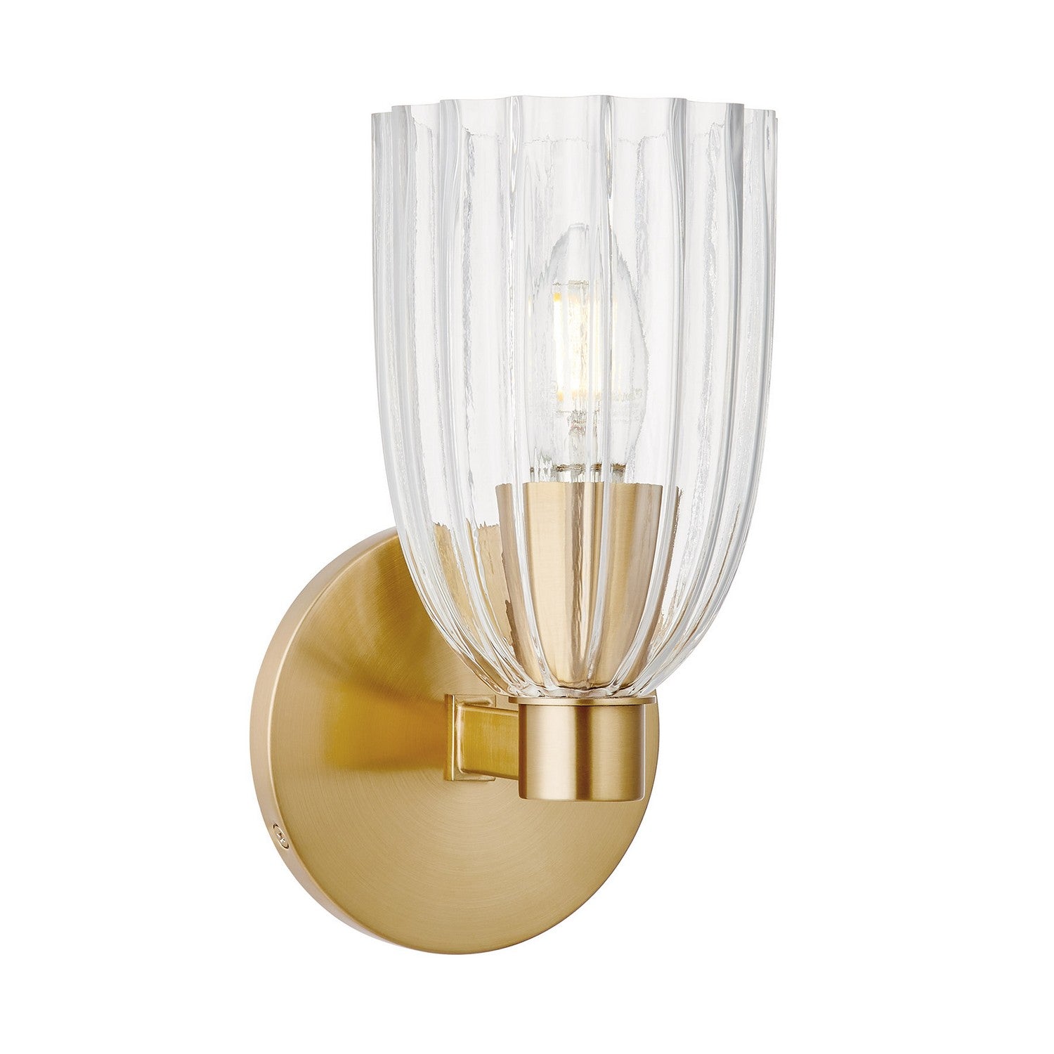 Lampe Meridian M90120NB One Light Murale en laiton naturel