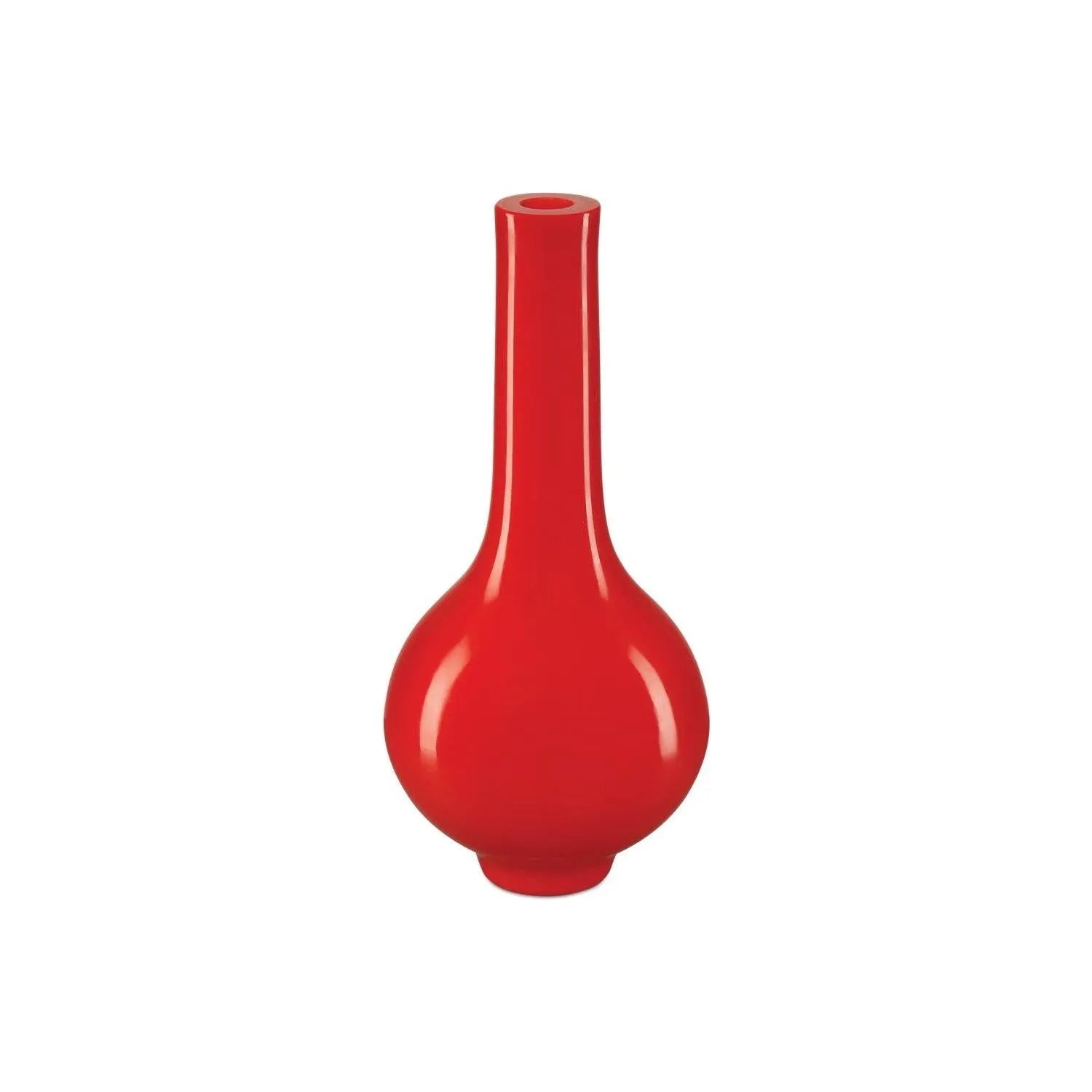 Currey and Company - 1200-0917 - Vase - Peking - Coral Orange