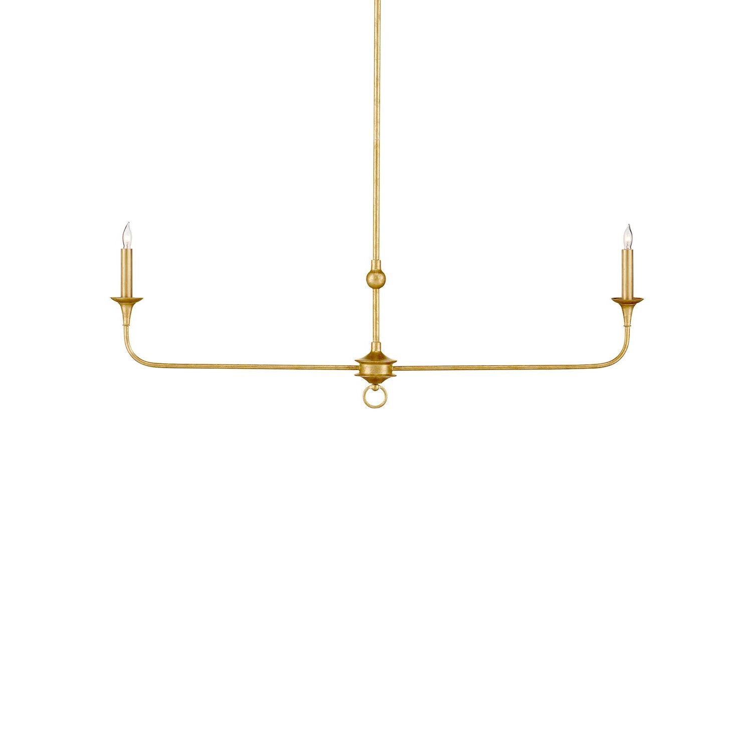 Currey and Company - 9000-1256 - Two Light Chandelier - Nottaway Collection - Contemporary Gold Leaf