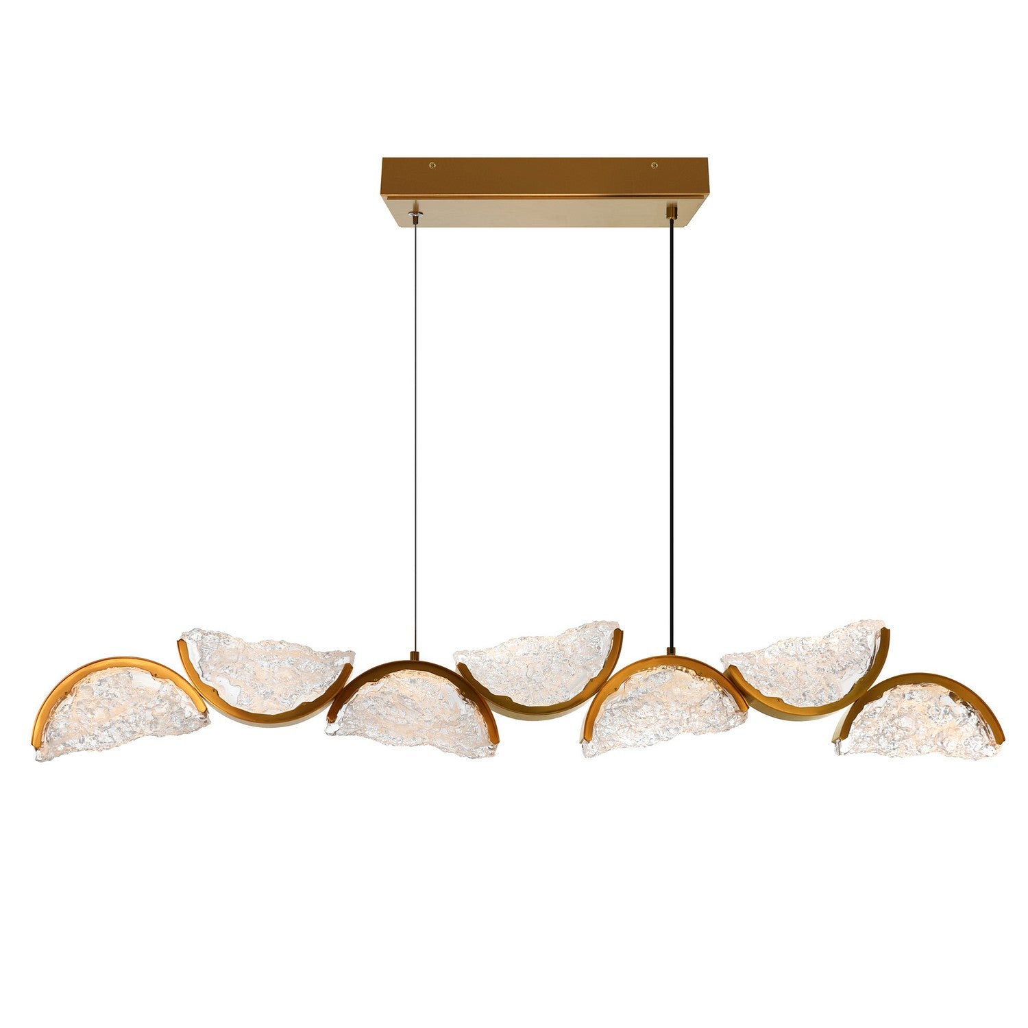 CWI Lighting Canada - 1715P54-7-624 - LED Chandelier - Moon - Brass