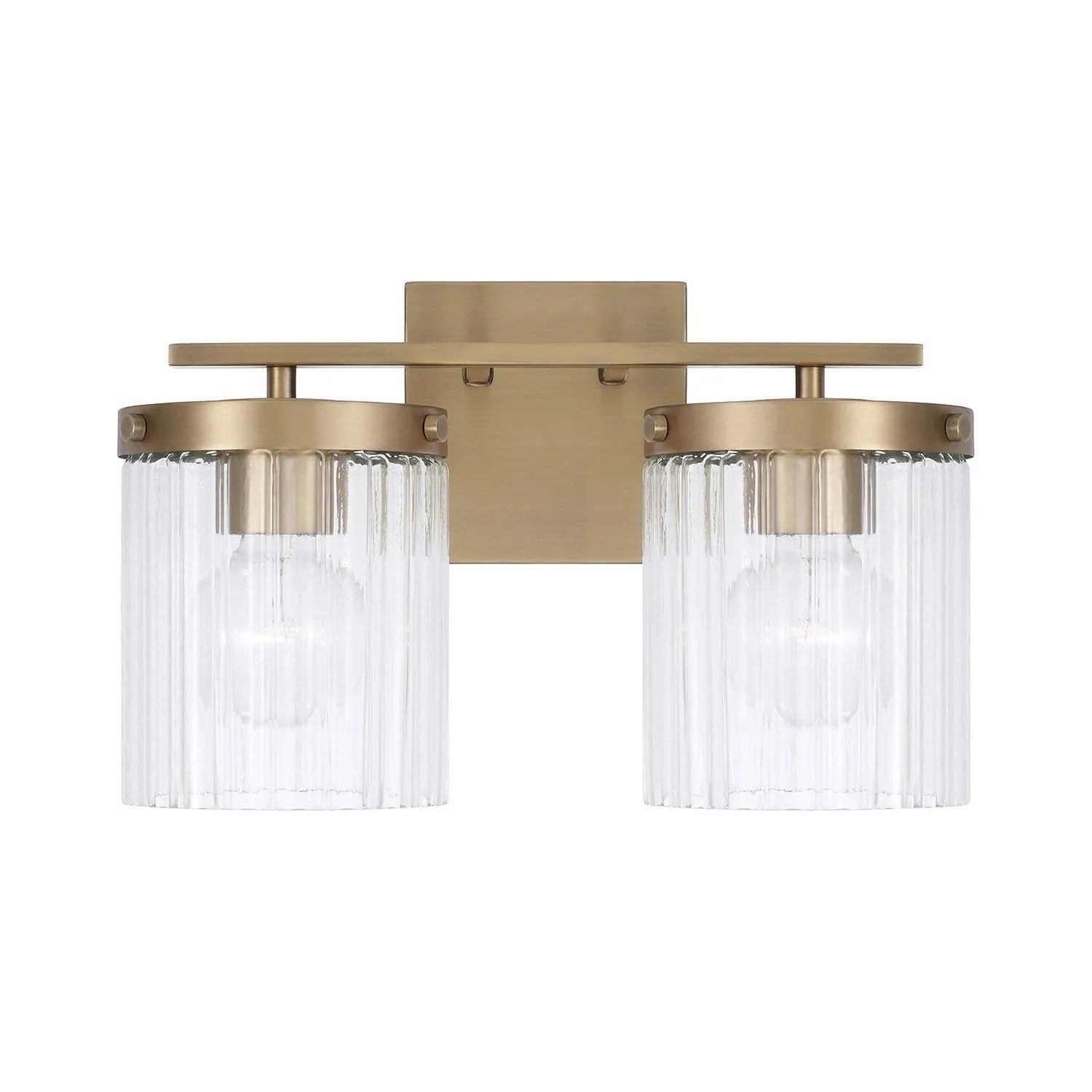 Capital Lighting - 156221AD-555 - Two Light Vanity - Vaughn - Aged Brass
