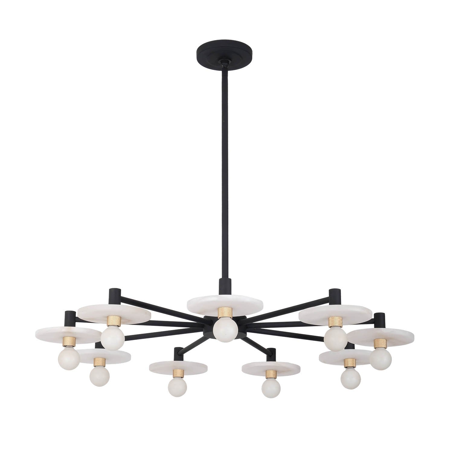 Kalco - 522671MB - Neuf Lumières Suspension - Disque - Noir mat