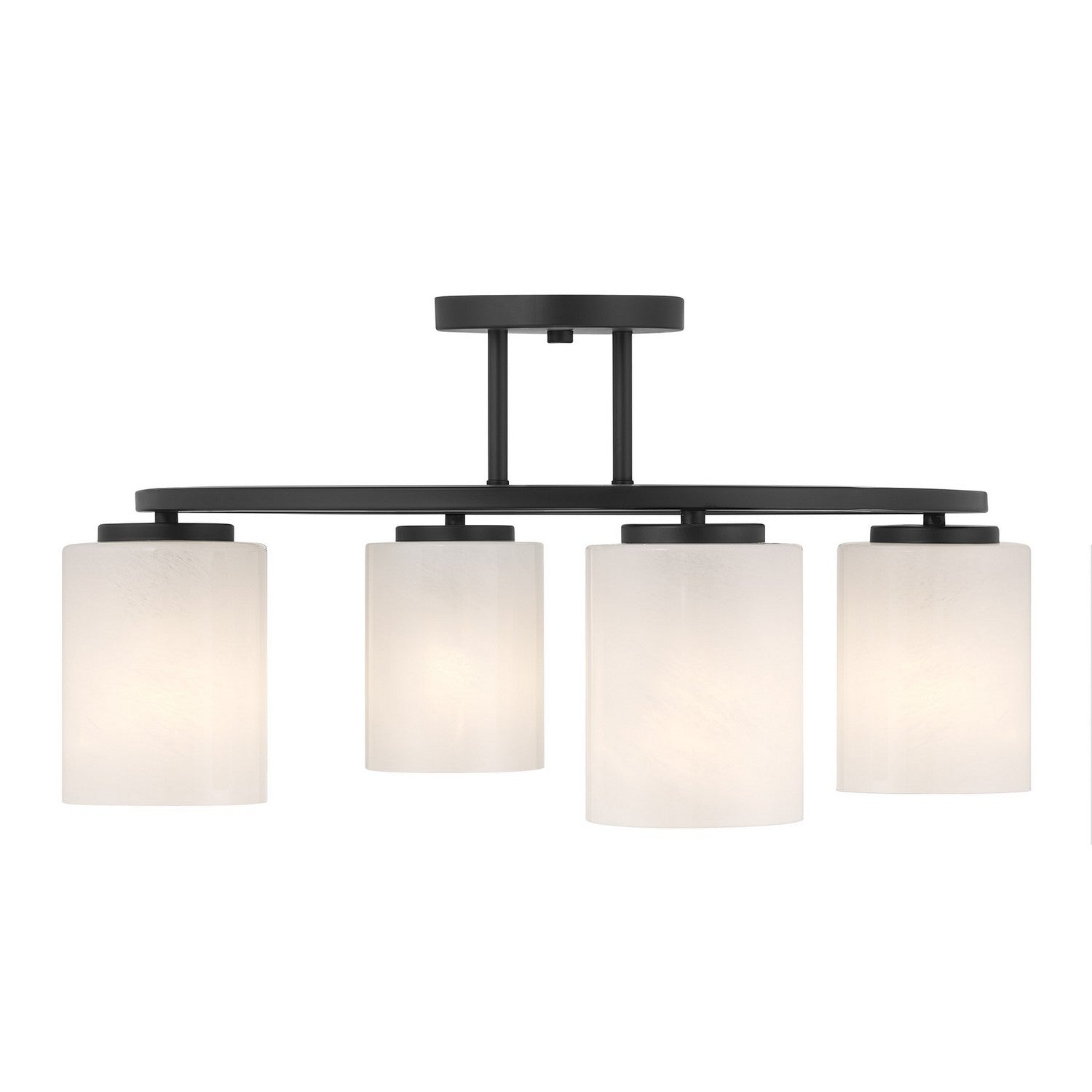 Savoy House - 6-4693-4-89 - Four Light Semi-Flush Mount - Herron - Matte Black