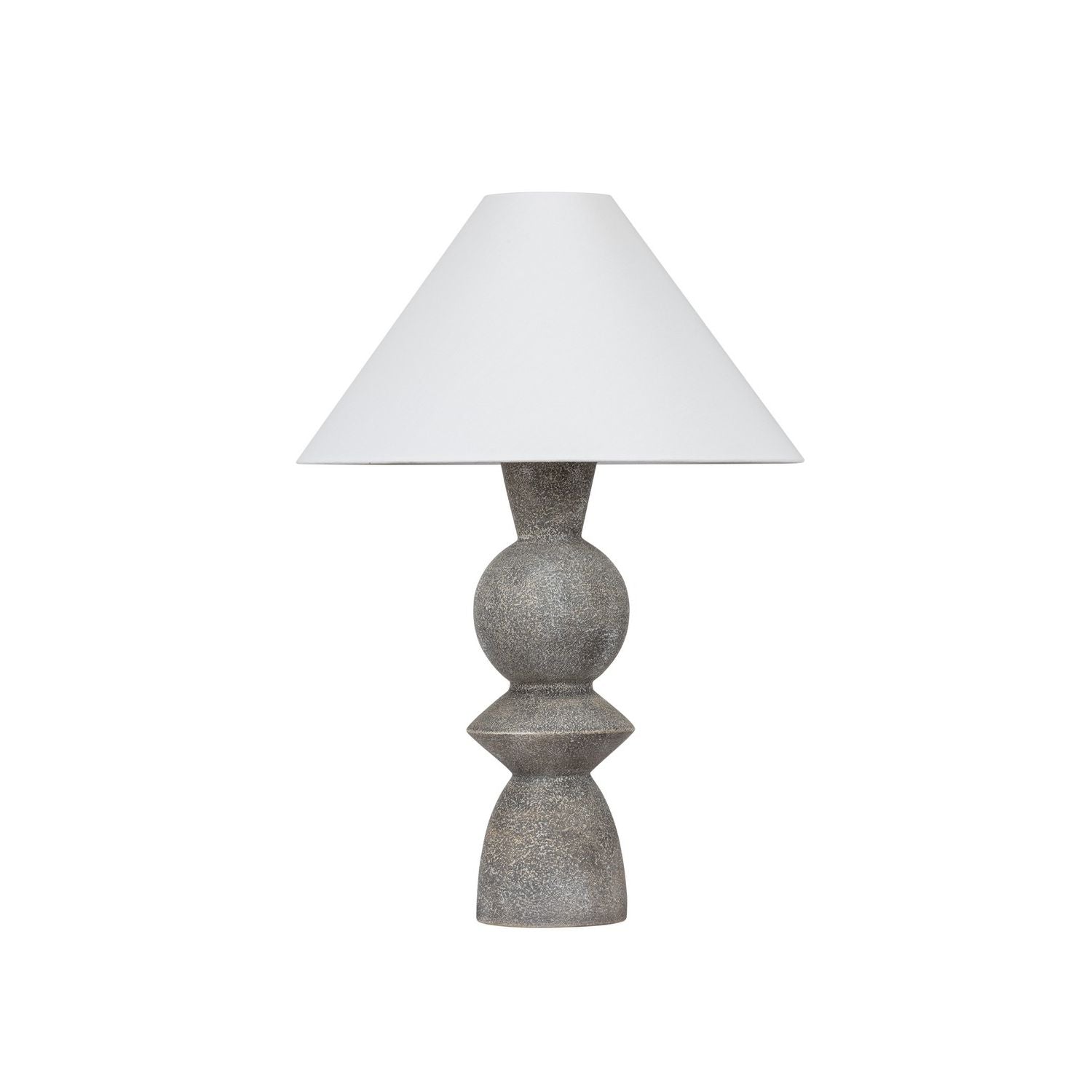 Troy Lighting Canada - PTL2529-PBR/CLG - One Light Table Lamp - Cyrah - Patina Brass/Ceramic Lunar Grey