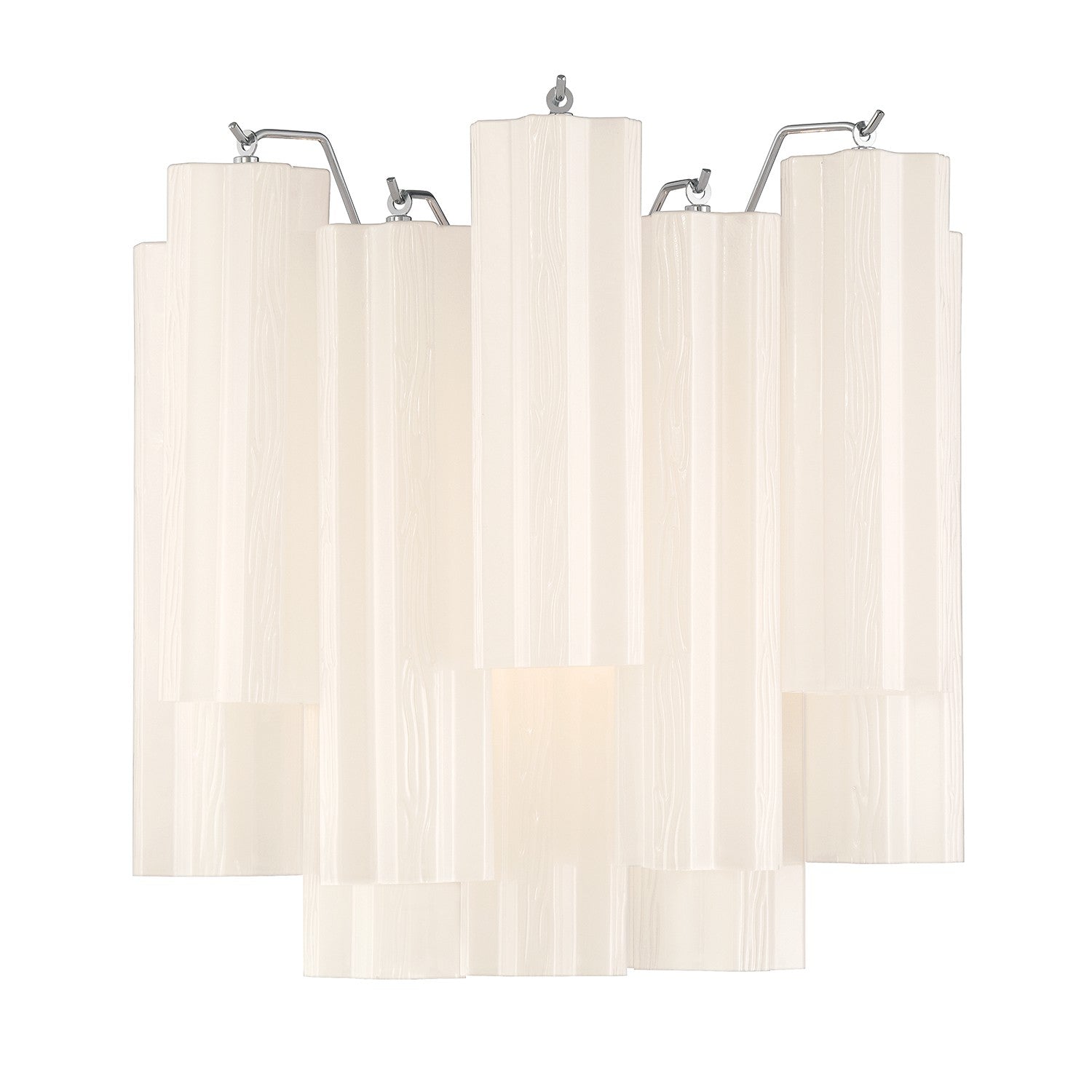 Crystorama - ADD-303-CH-WH - Deux lumières Murale - Addis - Chrome poli