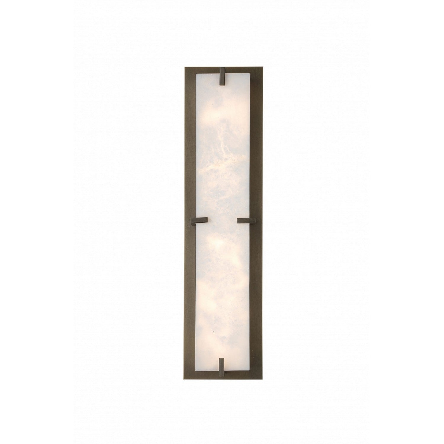 Éclairage d'avenue - HF2930-AB - LED Murale - Sedona - Alabaster / Laiton vieilli