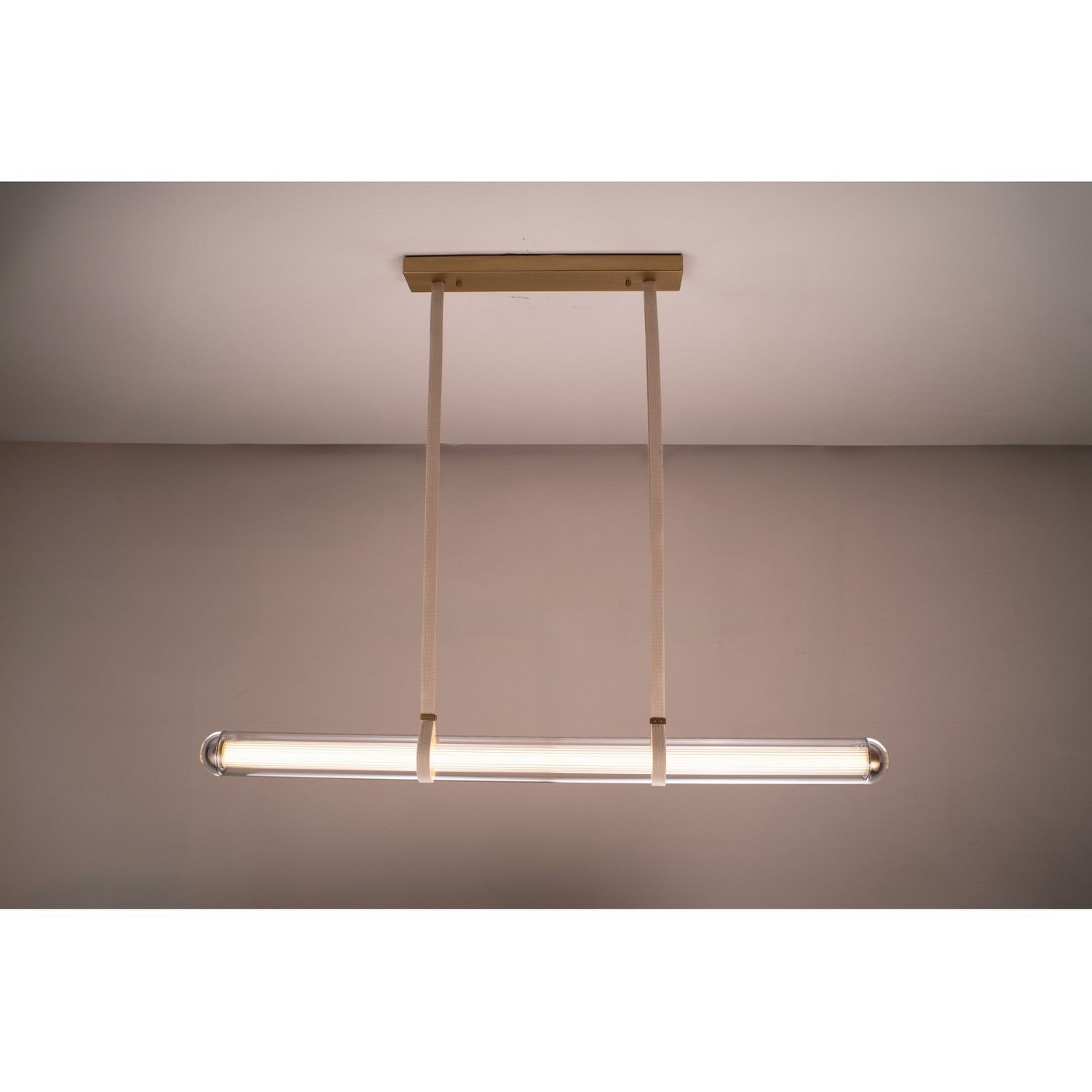 Éclairage d'avenue - HF7300-AB - LED linéaire Suspension - Nautilus - Laiton vieilli
