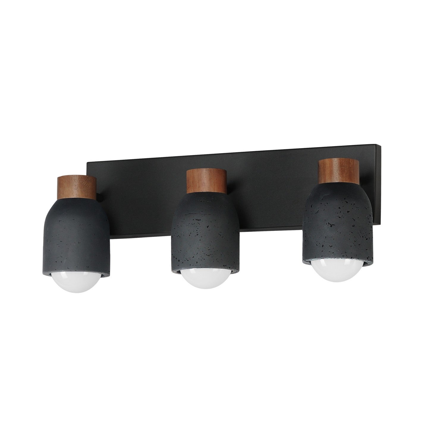 Maxim Lighting 10623LVBK Pompeii Bath Vanity in Lava / Black