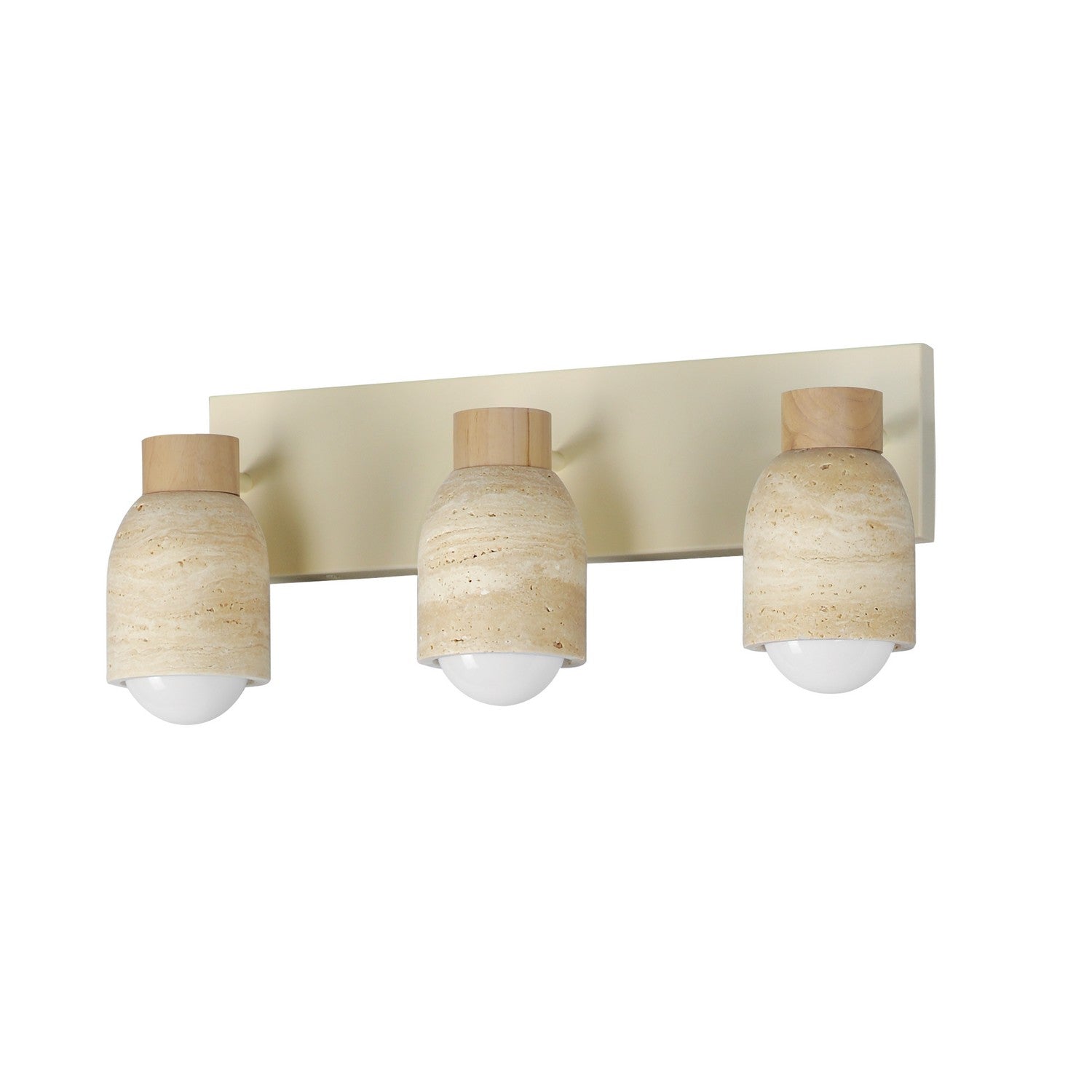 Maxim Lighting 10623TVOY Pompeii Bath Vanity in Travertine / Oyster
