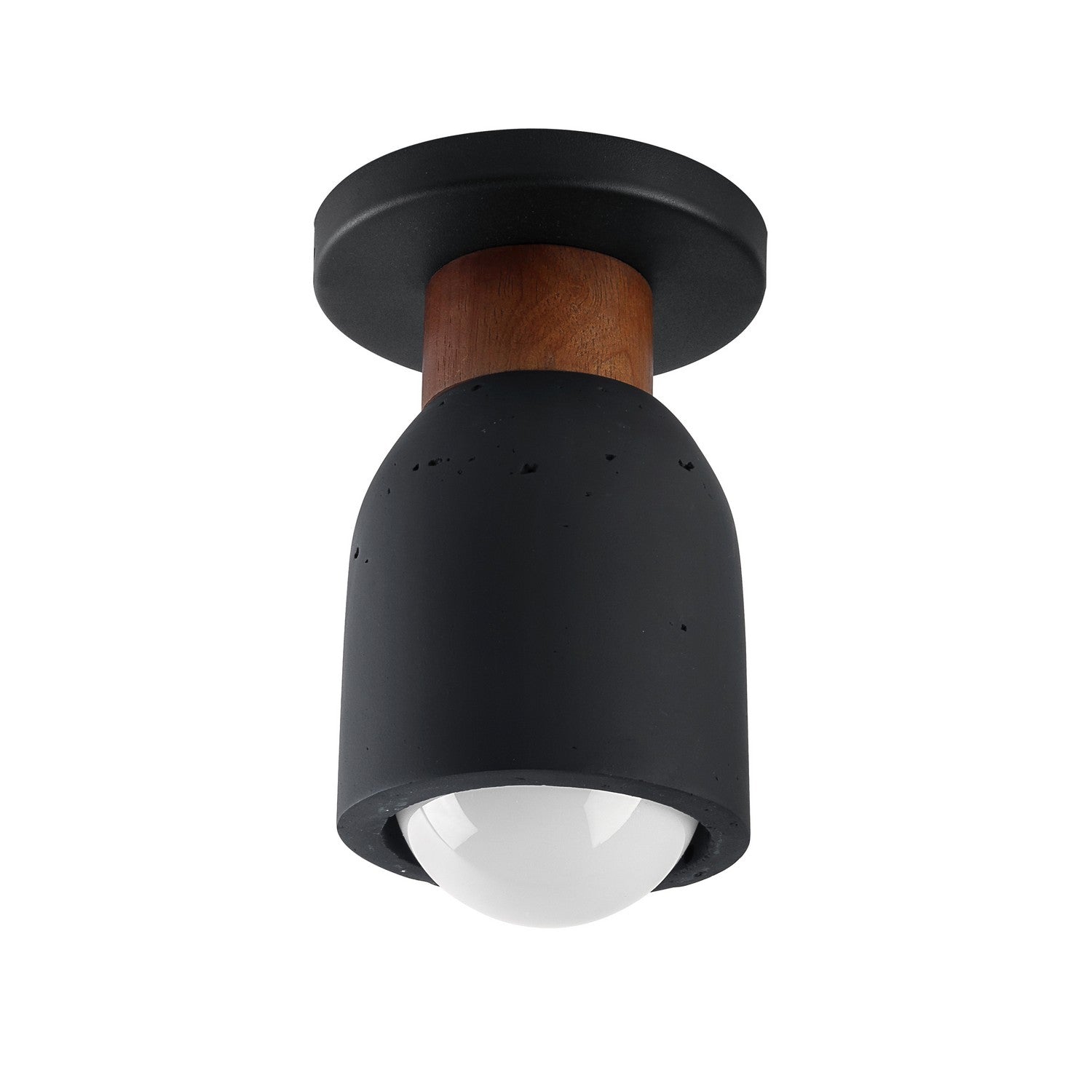 Maxim Lighting 10629LVBK Pompeii Flush Mount in Lava / Black