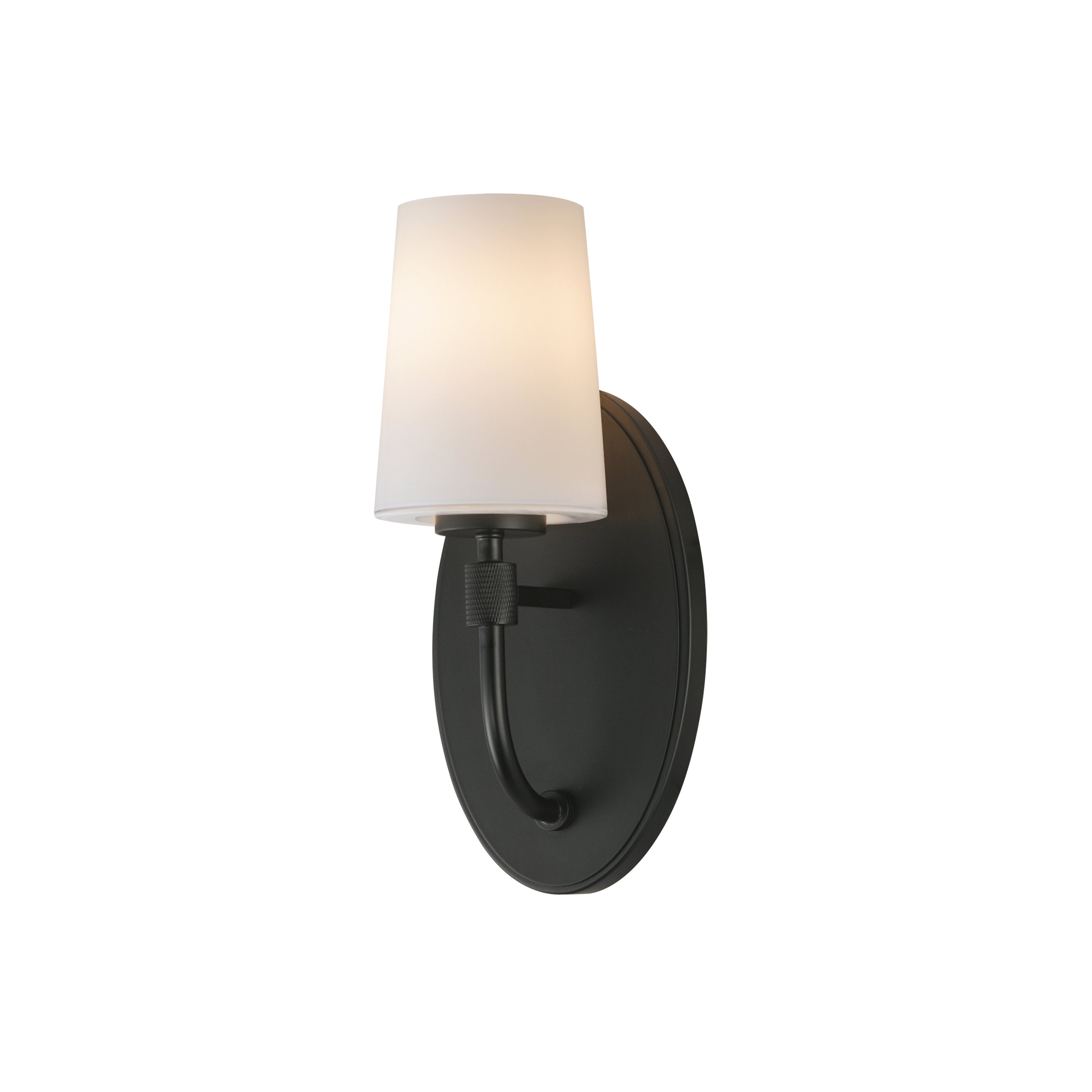 Maxim Lighting 12691WTBK Durham Oval Wall Sconce in Black