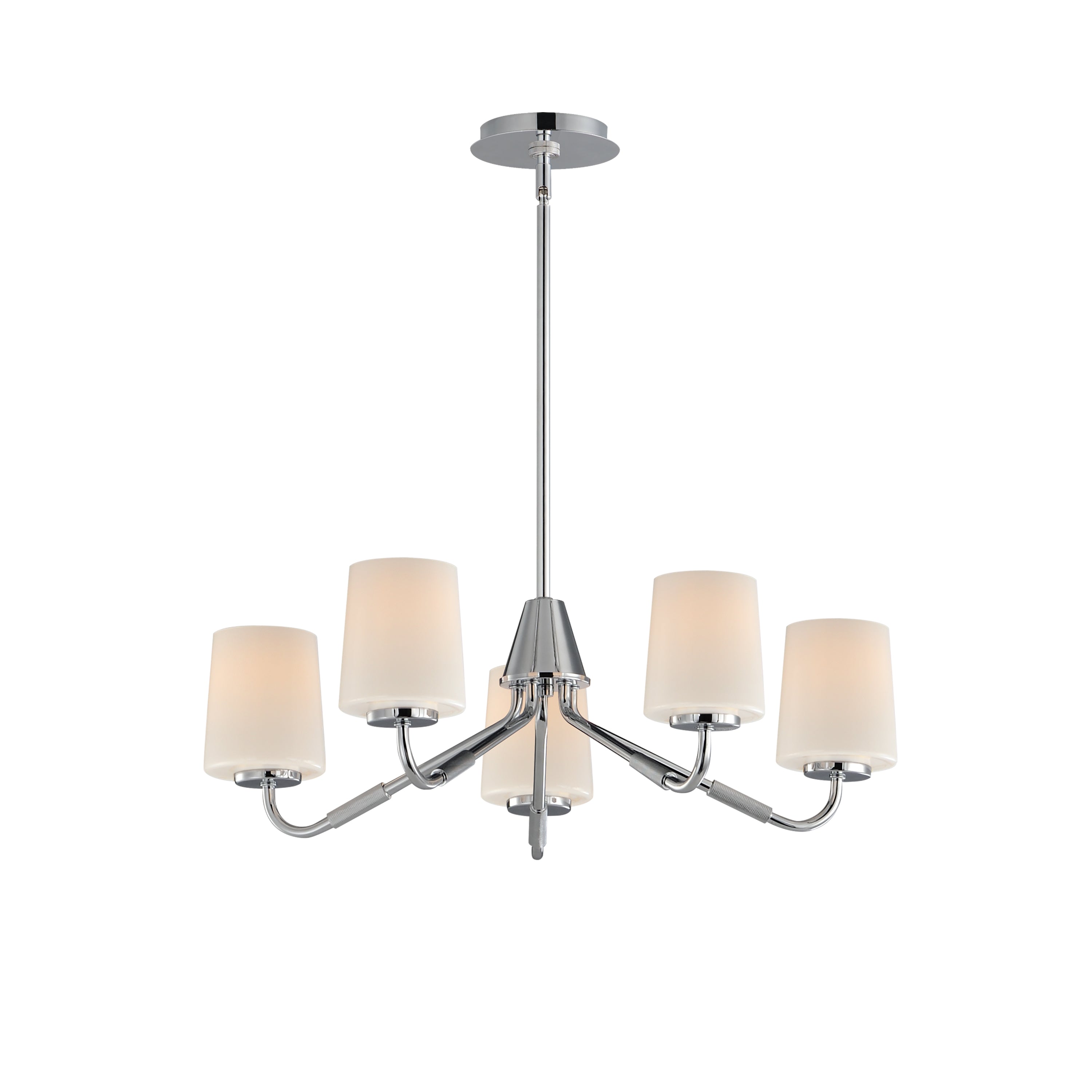 Maxim Lighting 12696WTPC Durham Chandelier in Polished Chrome