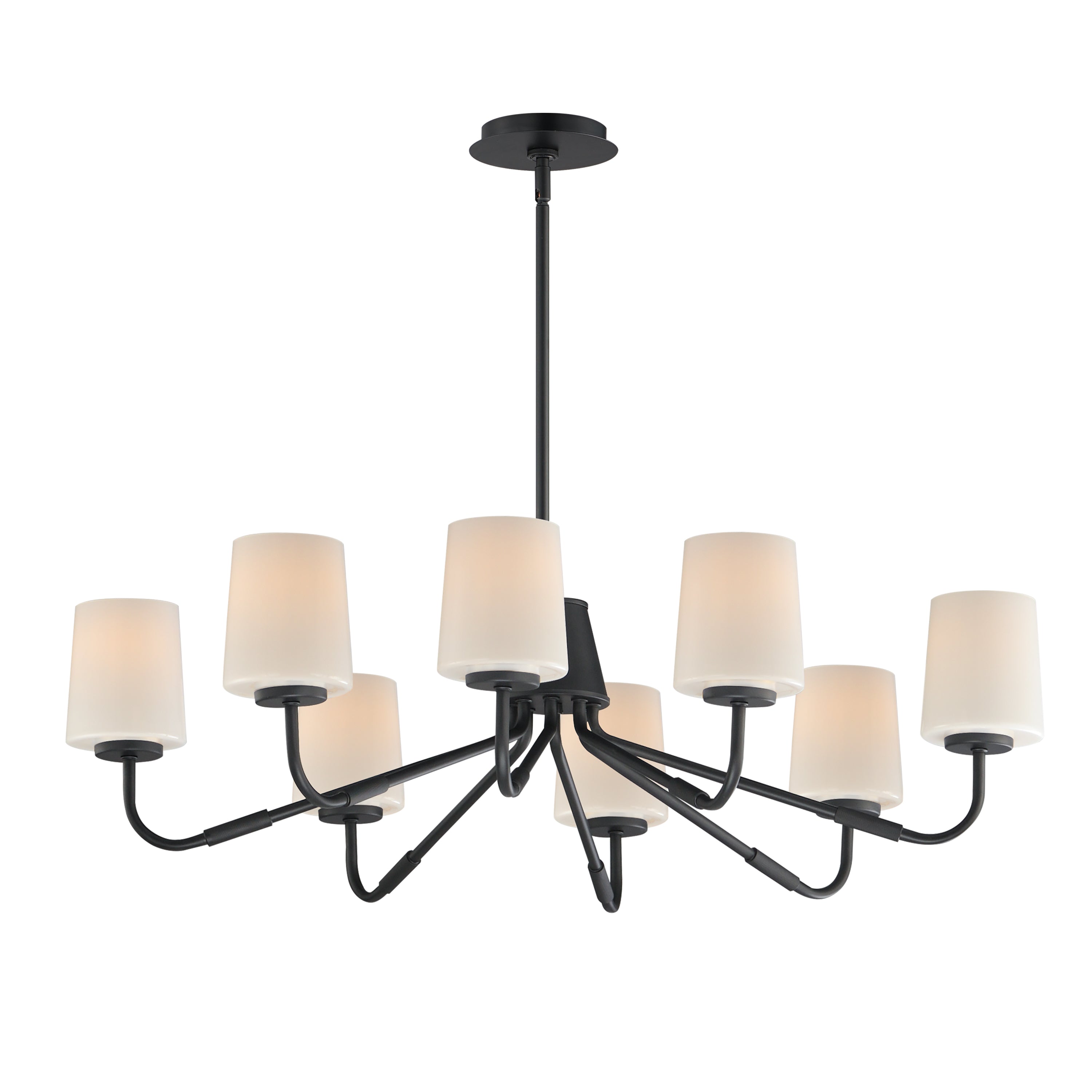 Maxim Lighting 12698WTBK Durham Chandelier in Black