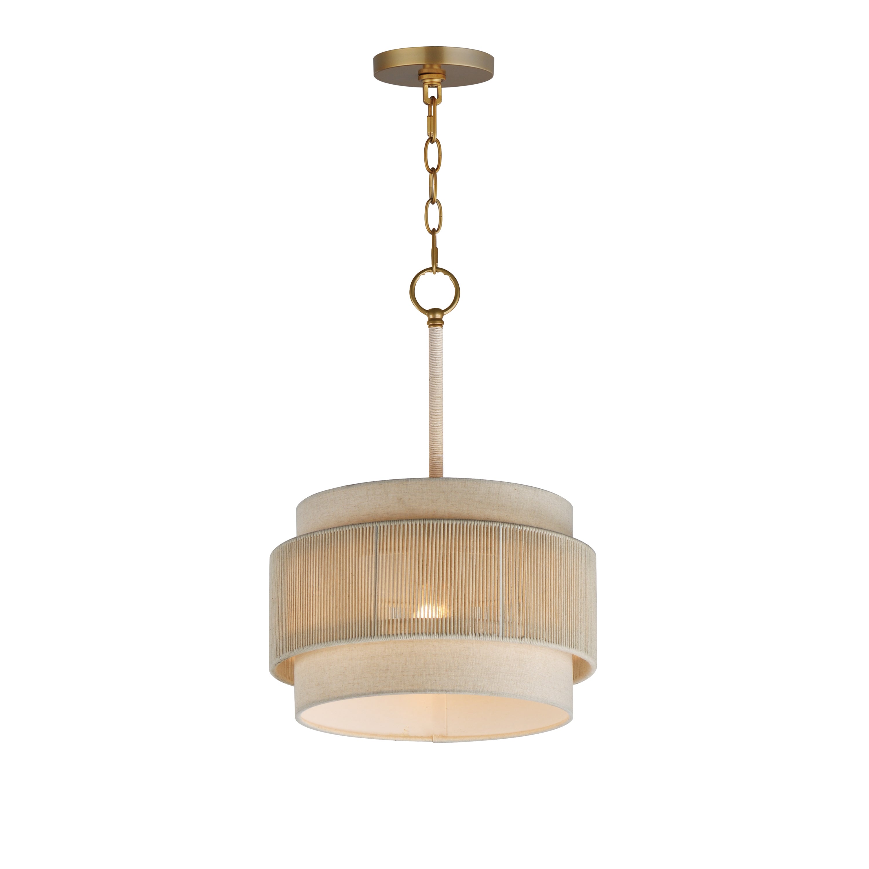 Maxim Lighting 12811OFNAB Seacliff Suspension en naturel Laiton vieilli