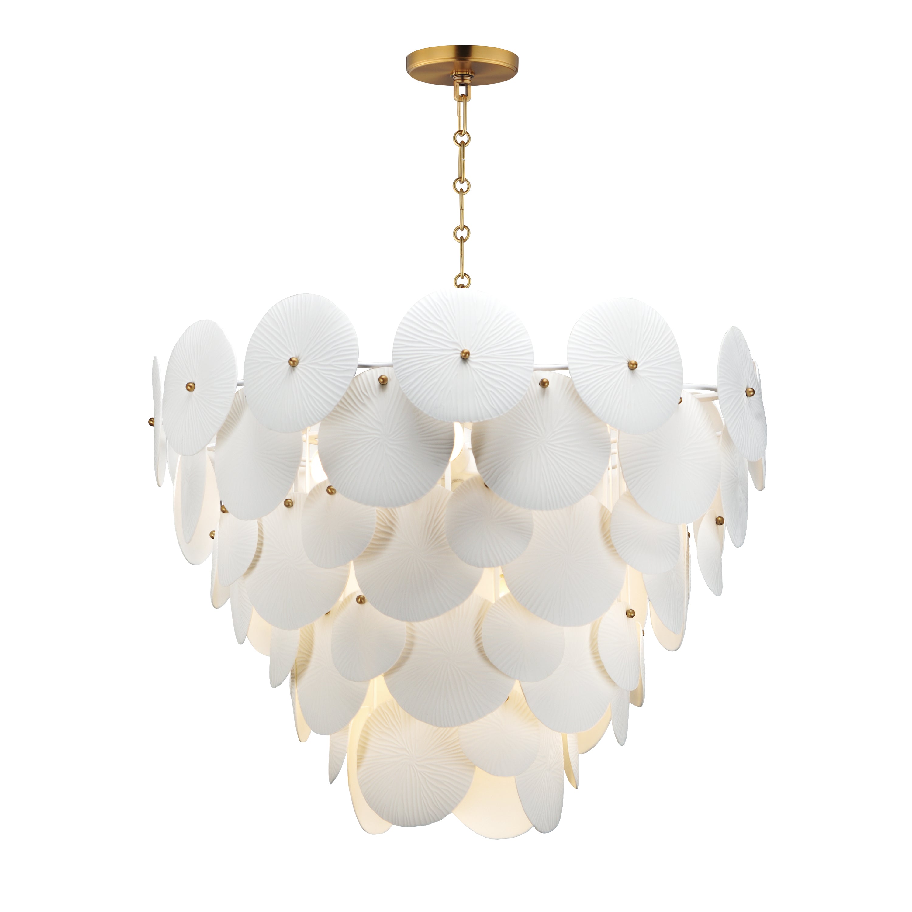 Éclairage Maxim 12827WTNAB Isla Suspension en naturel Laiton vieilli
