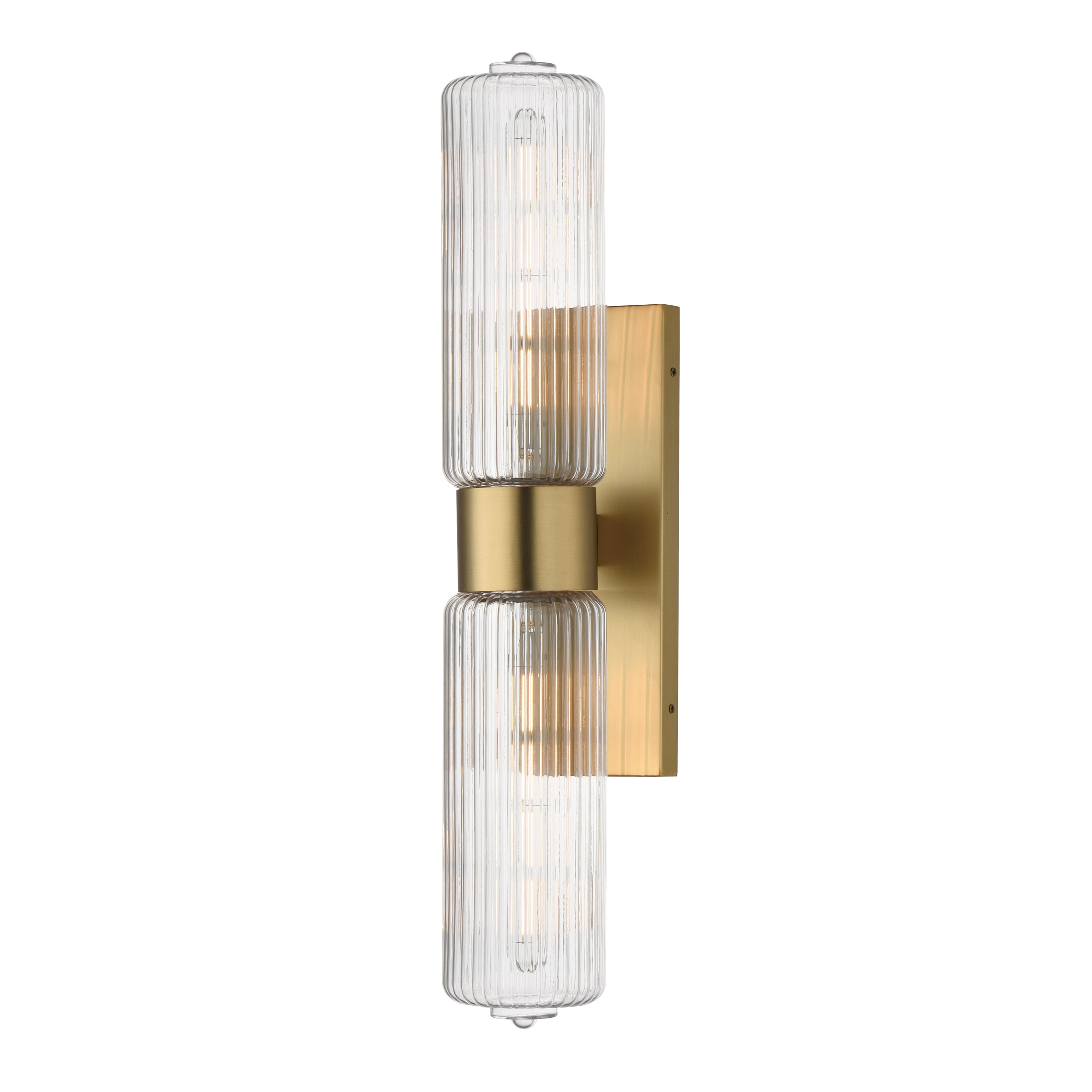 Maxim Lighting 15192CRSBR Kasbah Wall Sconce in Satin Brass