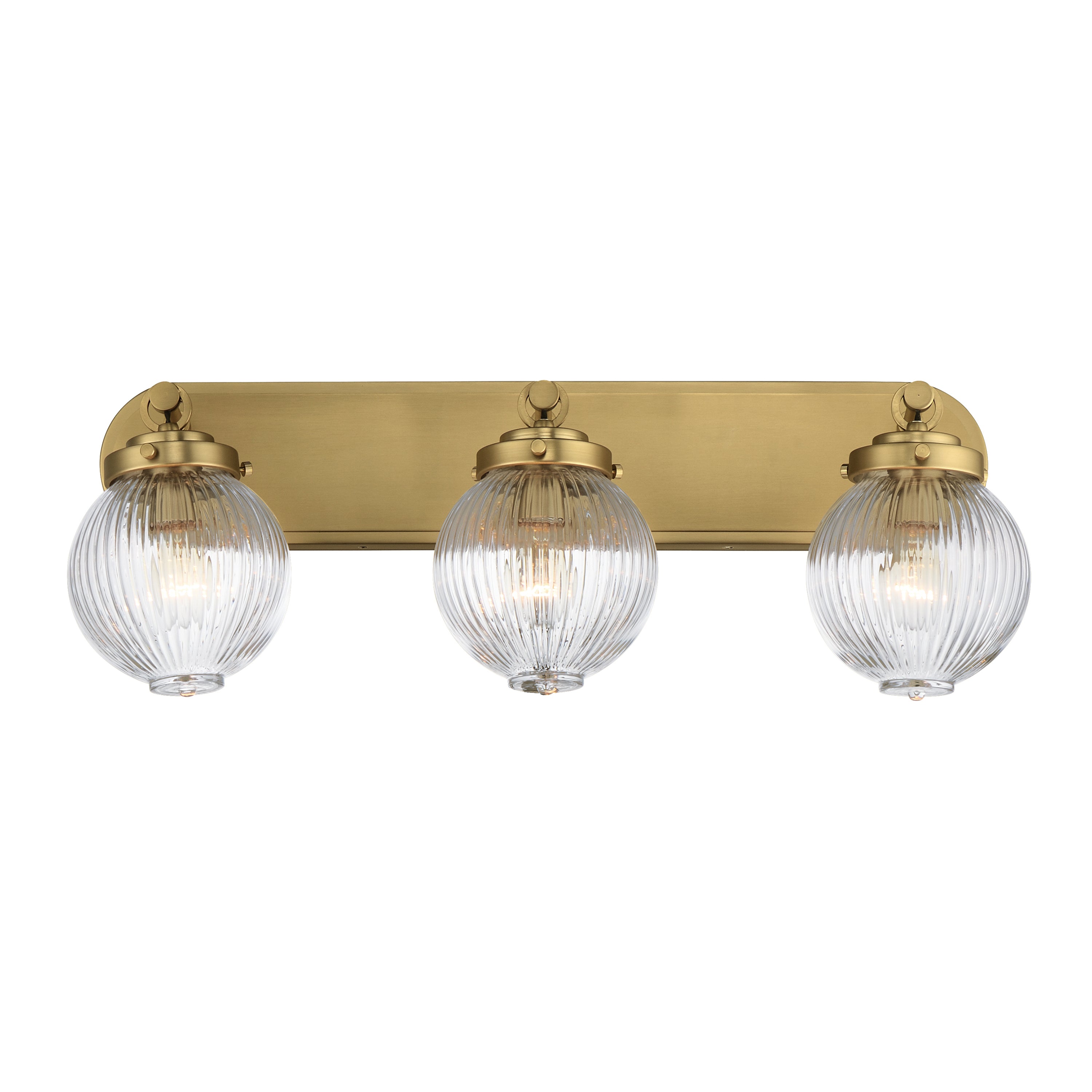 Maxim Lighting 15193CRSBR Kasbah Wide Bath Vanity in Satin Brass
