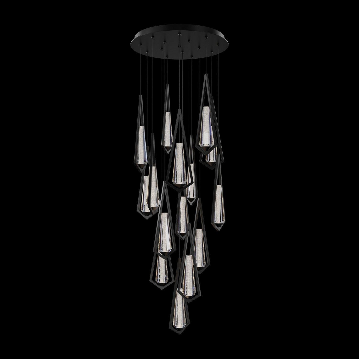 Schonbek Beyond - BPD66215-BK - LED Pendant - Devotion - Black