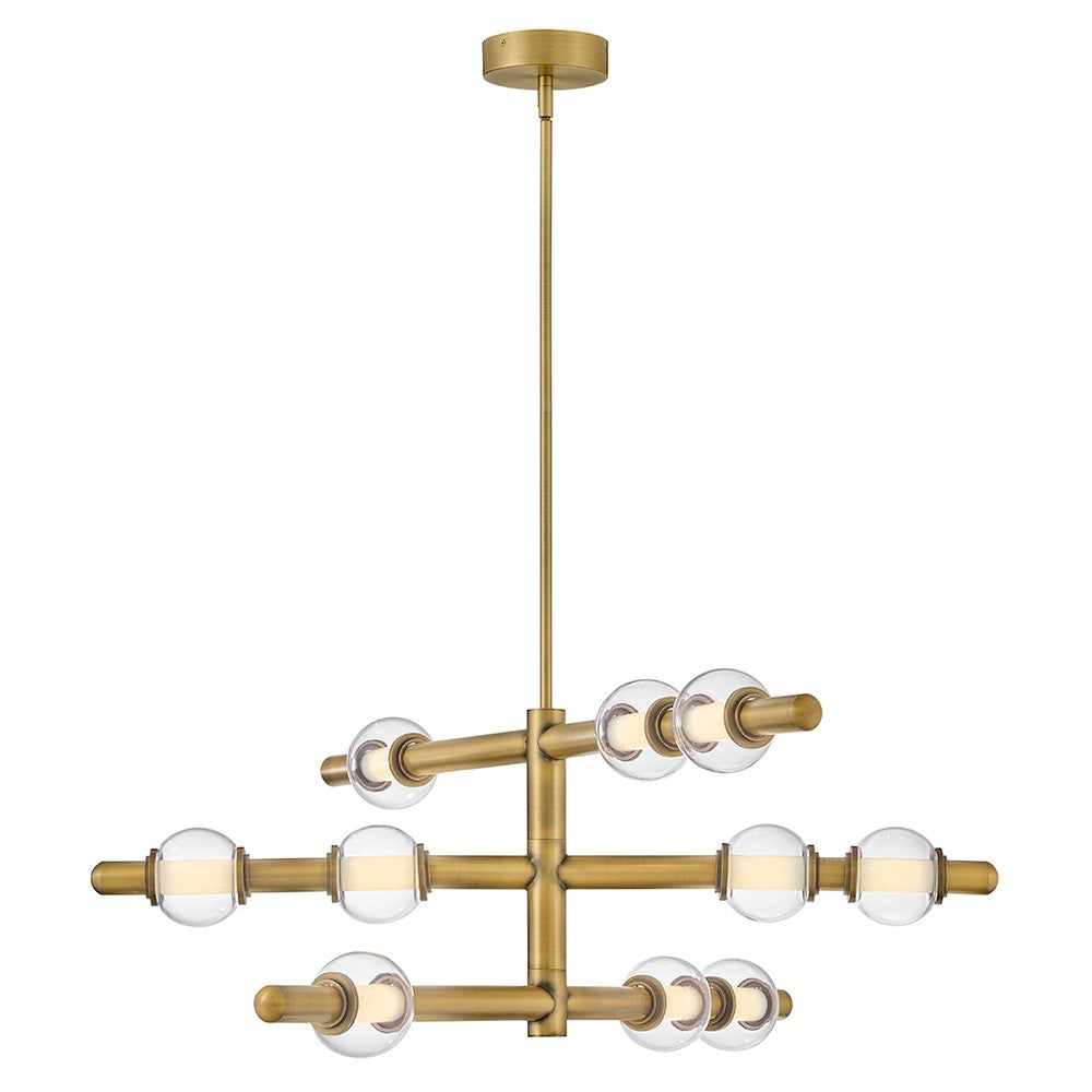 Hinkley Canada - 48335LCB - LED Chandelier - Saxon - Lacquered Brass