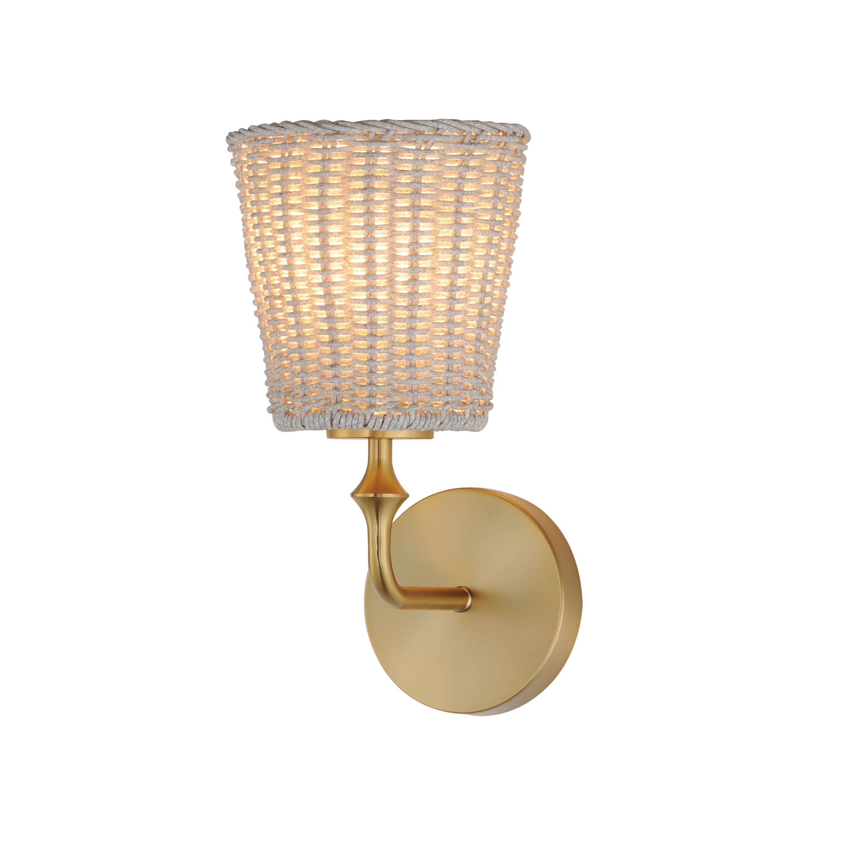 Maxim Lighting 21481WWTNAB Baja Wall Sconce in Natural Aged Brass