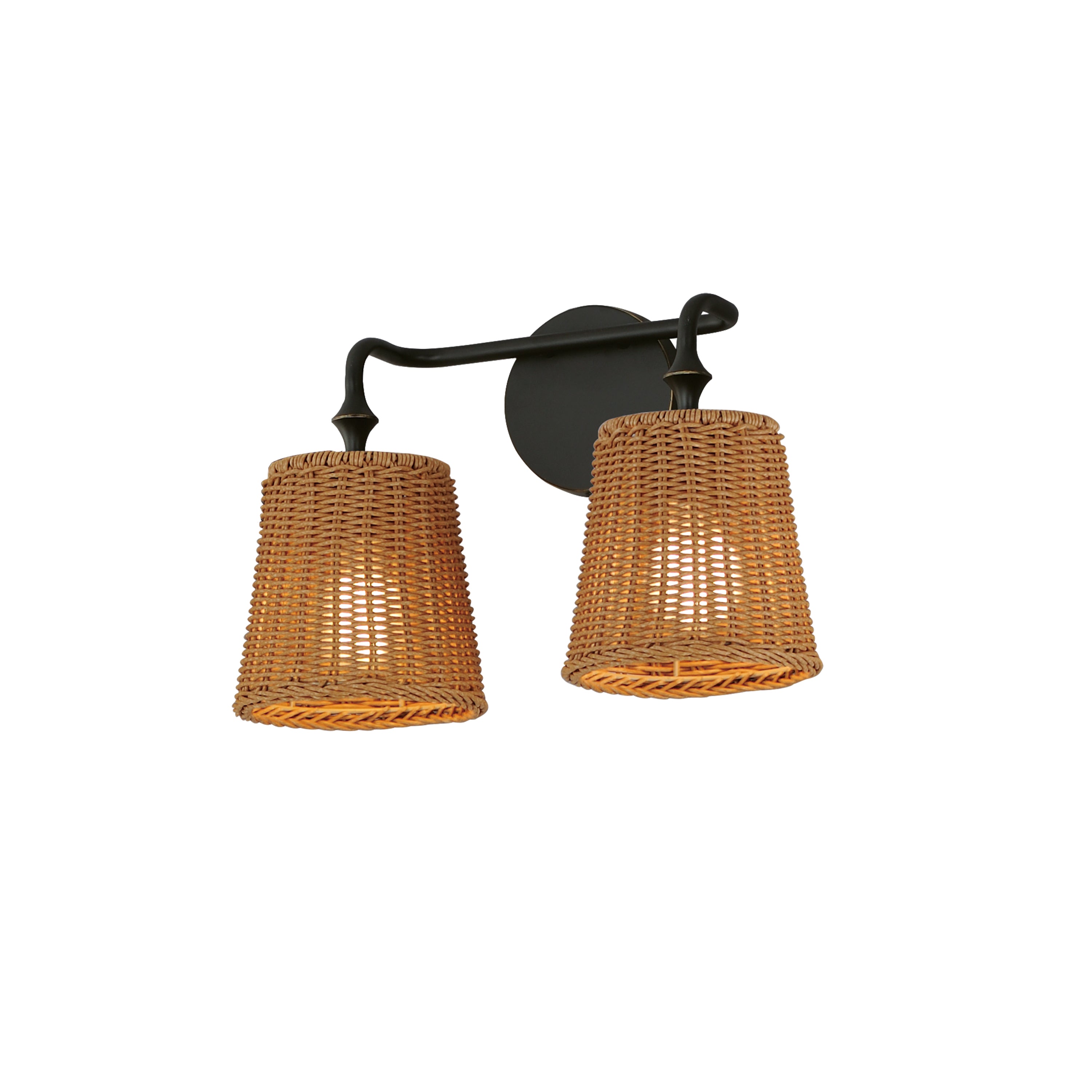 Maxim Lighting 21482NADBZ Baja Wide Wall Sconce in Dark Bronze