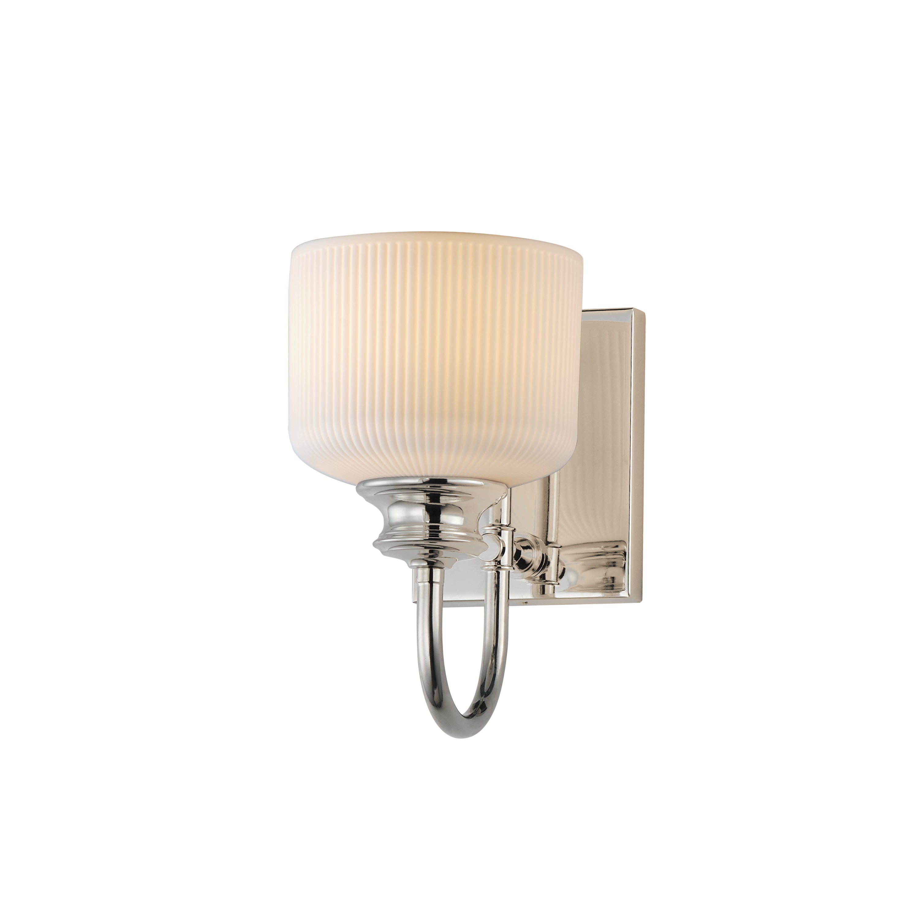 Maxim Lighting 21491WTPN Bisque Wall Sconce in Polished Nickel