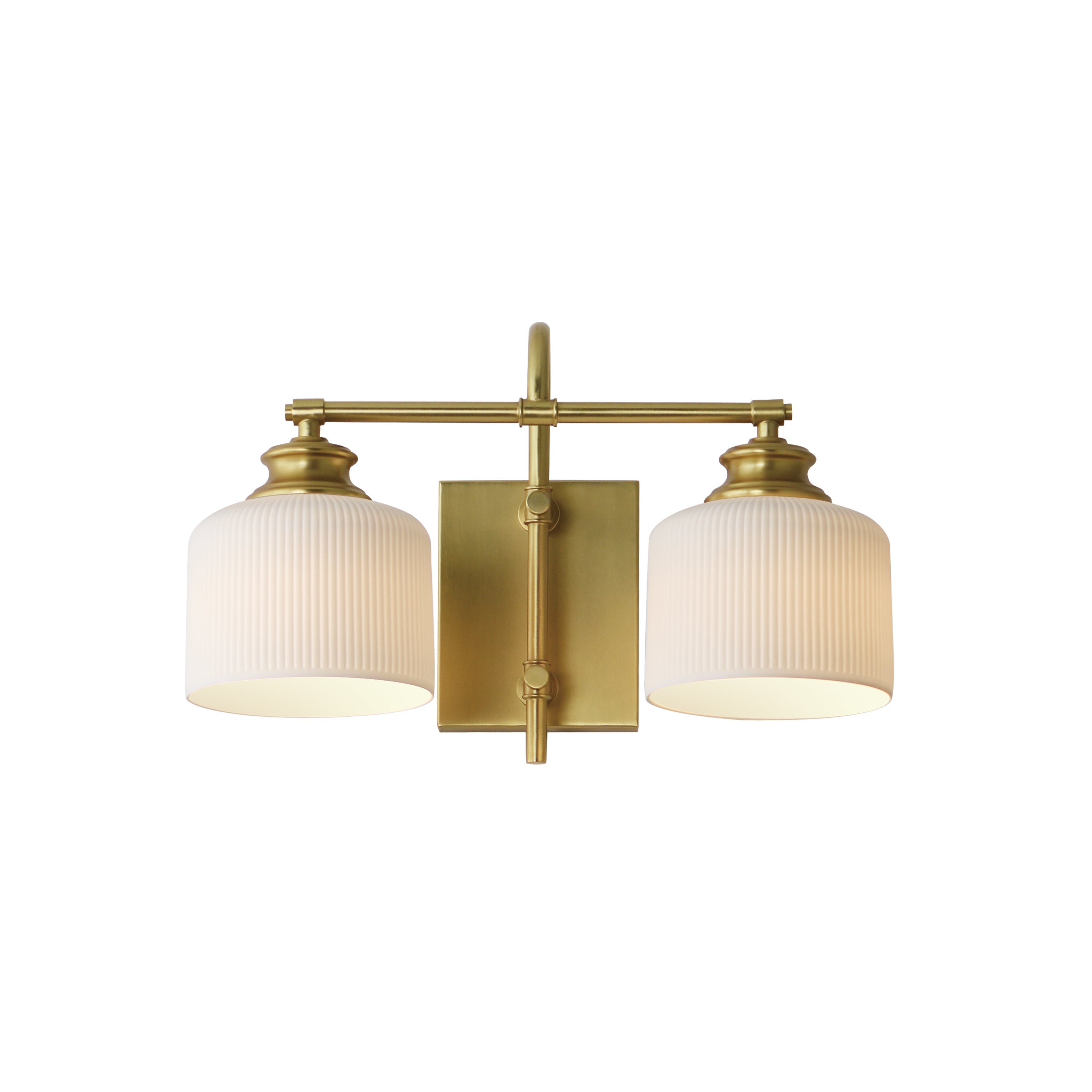 Maxim Lighting 21492WTNAB Bisque Wide Wall Sconce in Natural Aged Brass