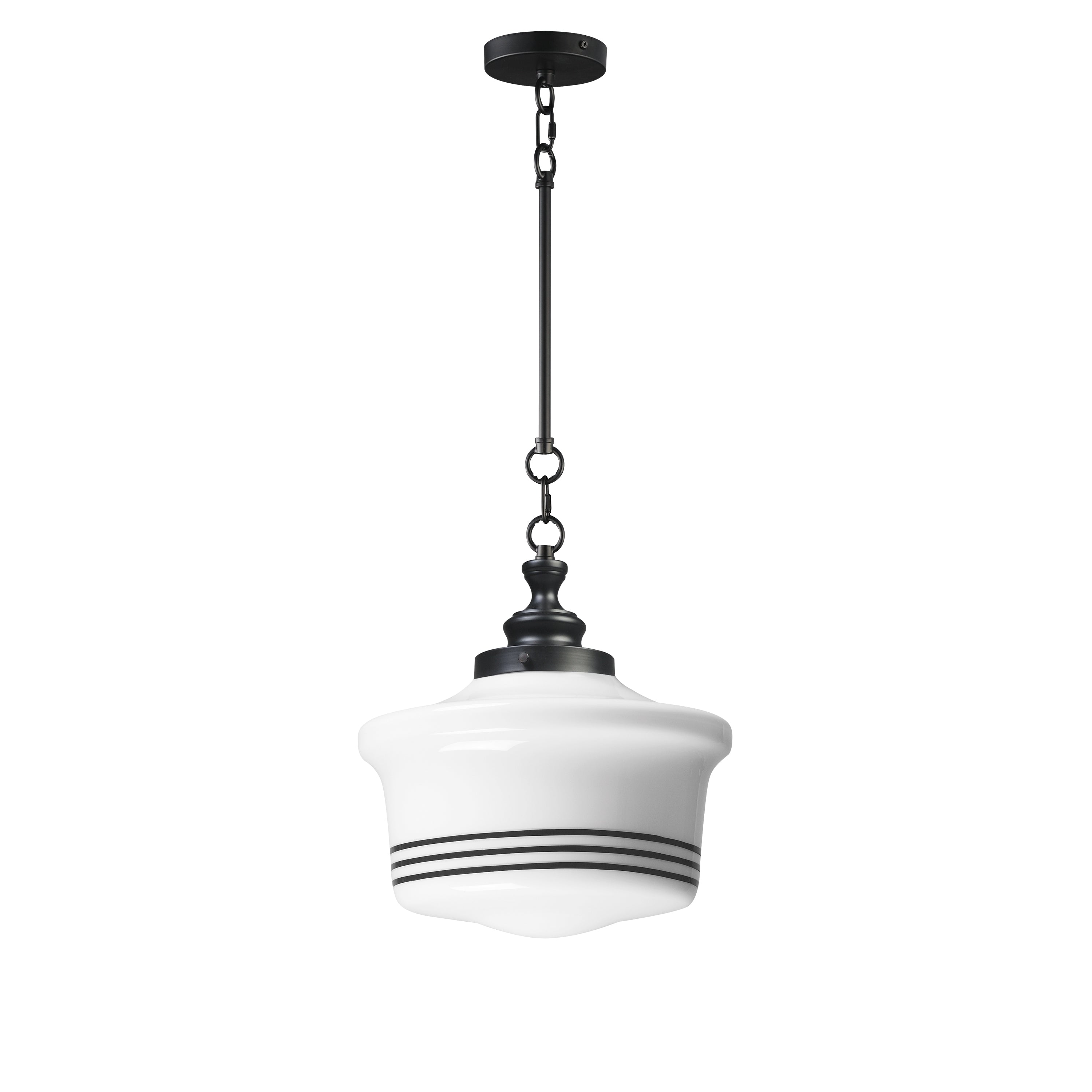 Éclairage Maxim 21534WTBK Eureka Suspension en noir