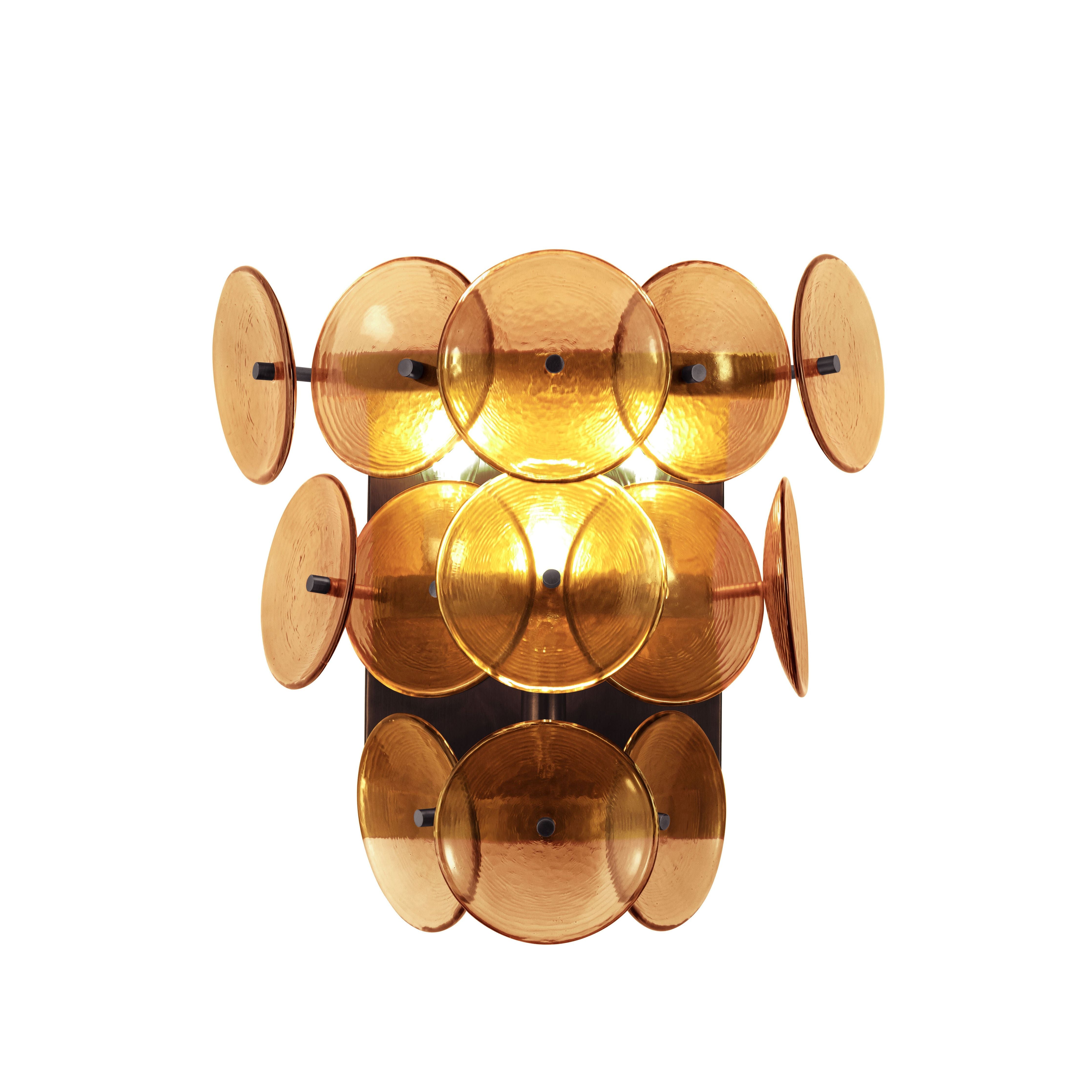 Maxim - 21820AMGM - Three LIght Wall Sconce - Loren - Gunmetal