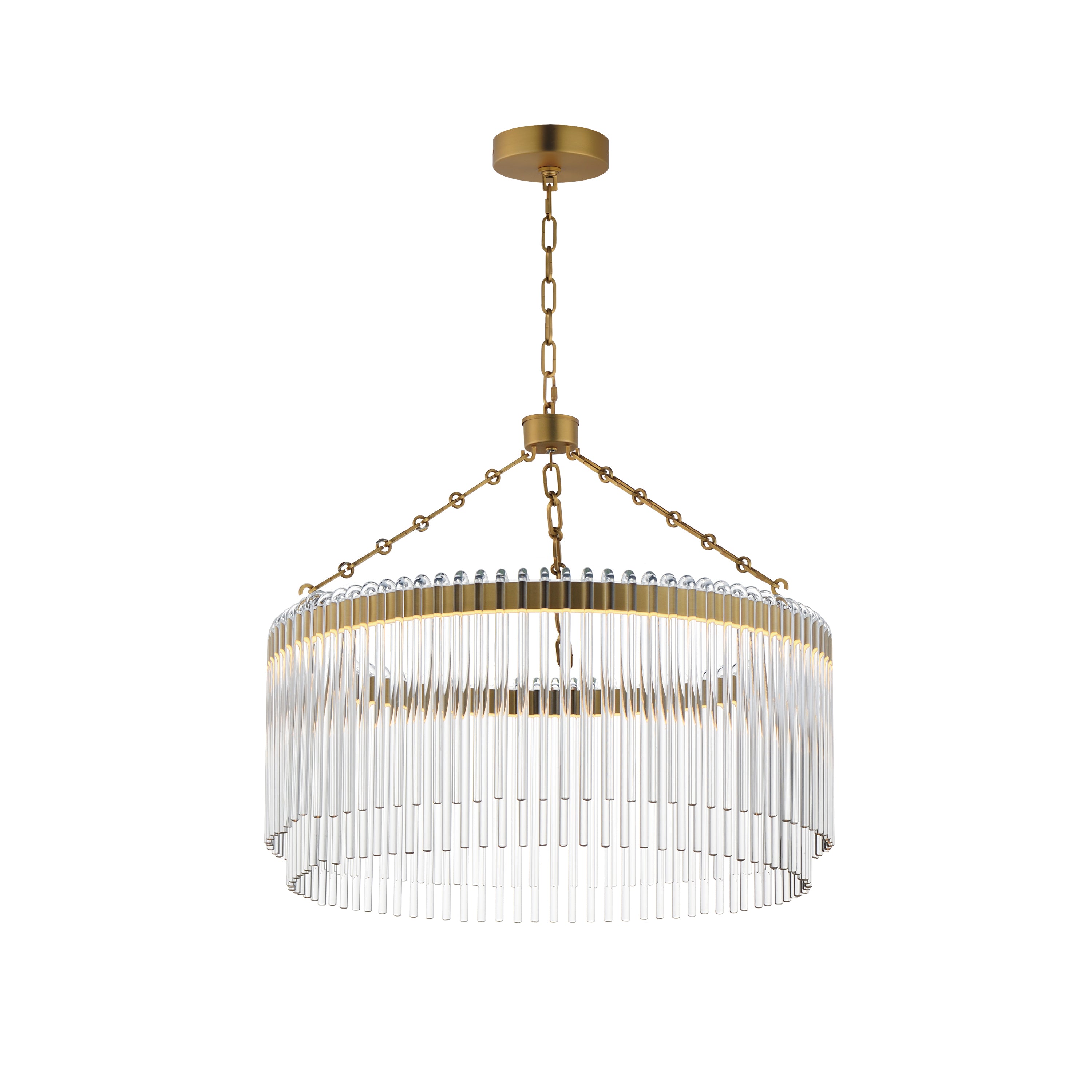 Maxim Lighting 38422CLNAB Jolie Pendant in Natural Aged Brass