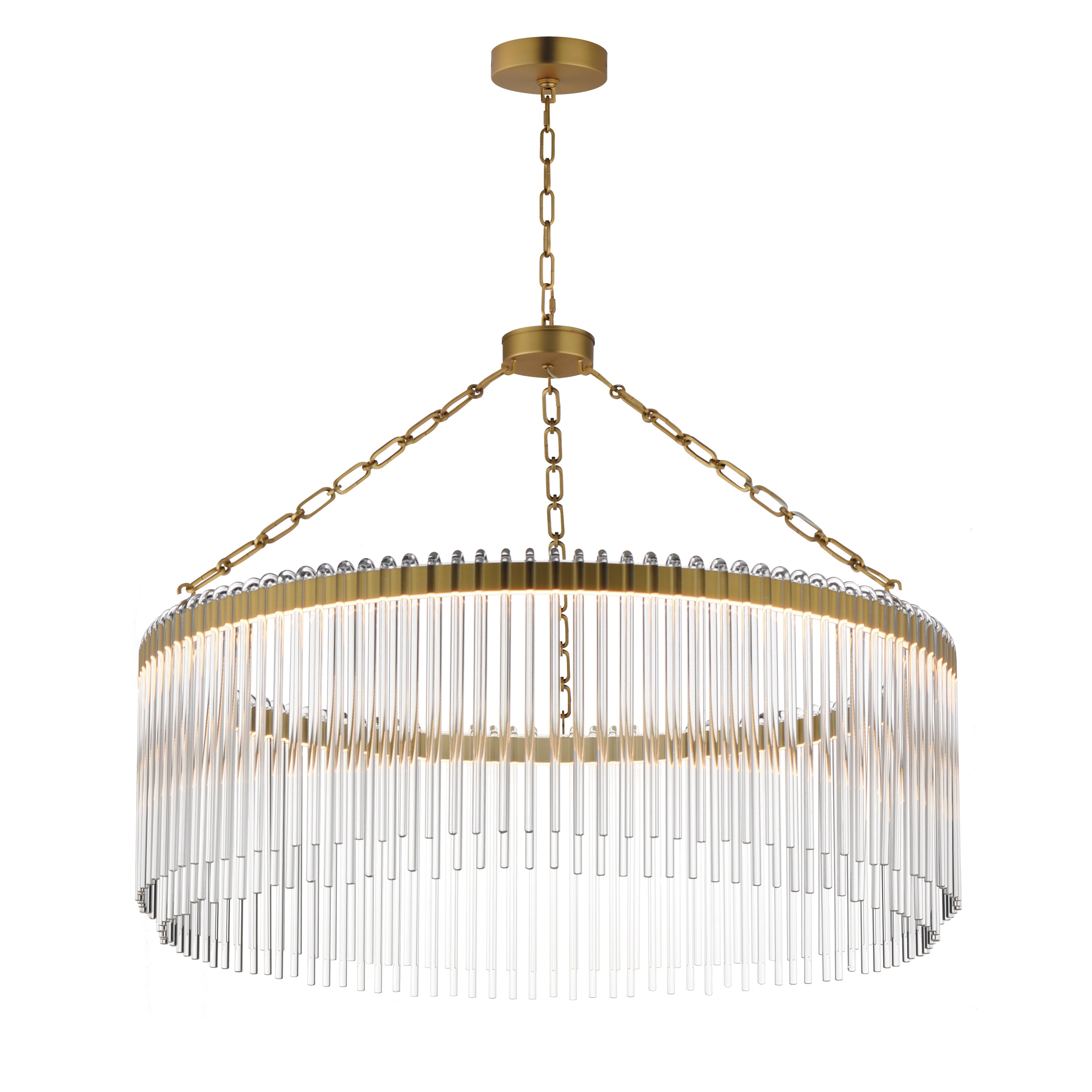 Maxim Lighting 38423CLNAB Jolie Pendant in Natural Aged Brass
