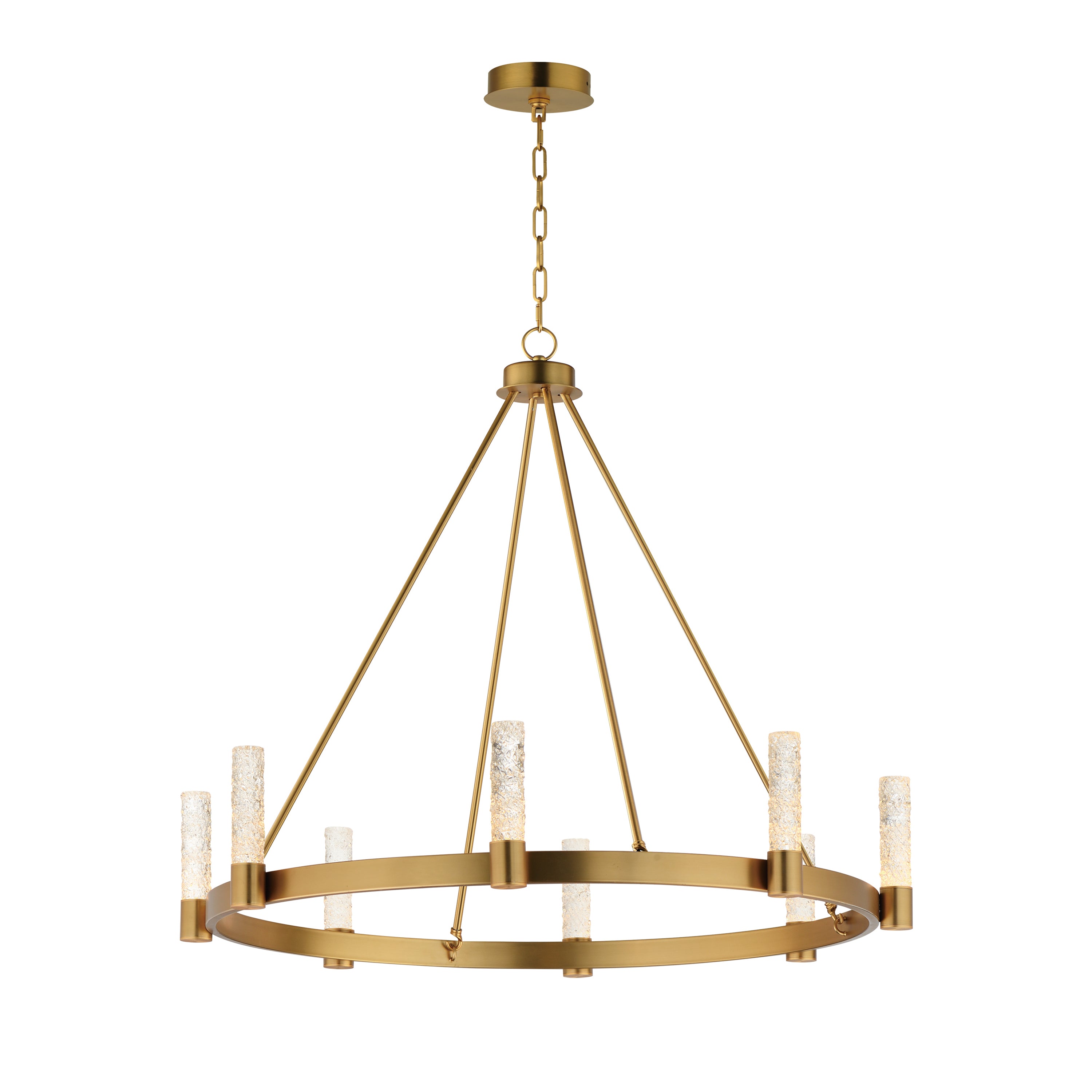 Maxim Lighting 38446IBNAB Duchess Chandelier in Natural Aged Brass