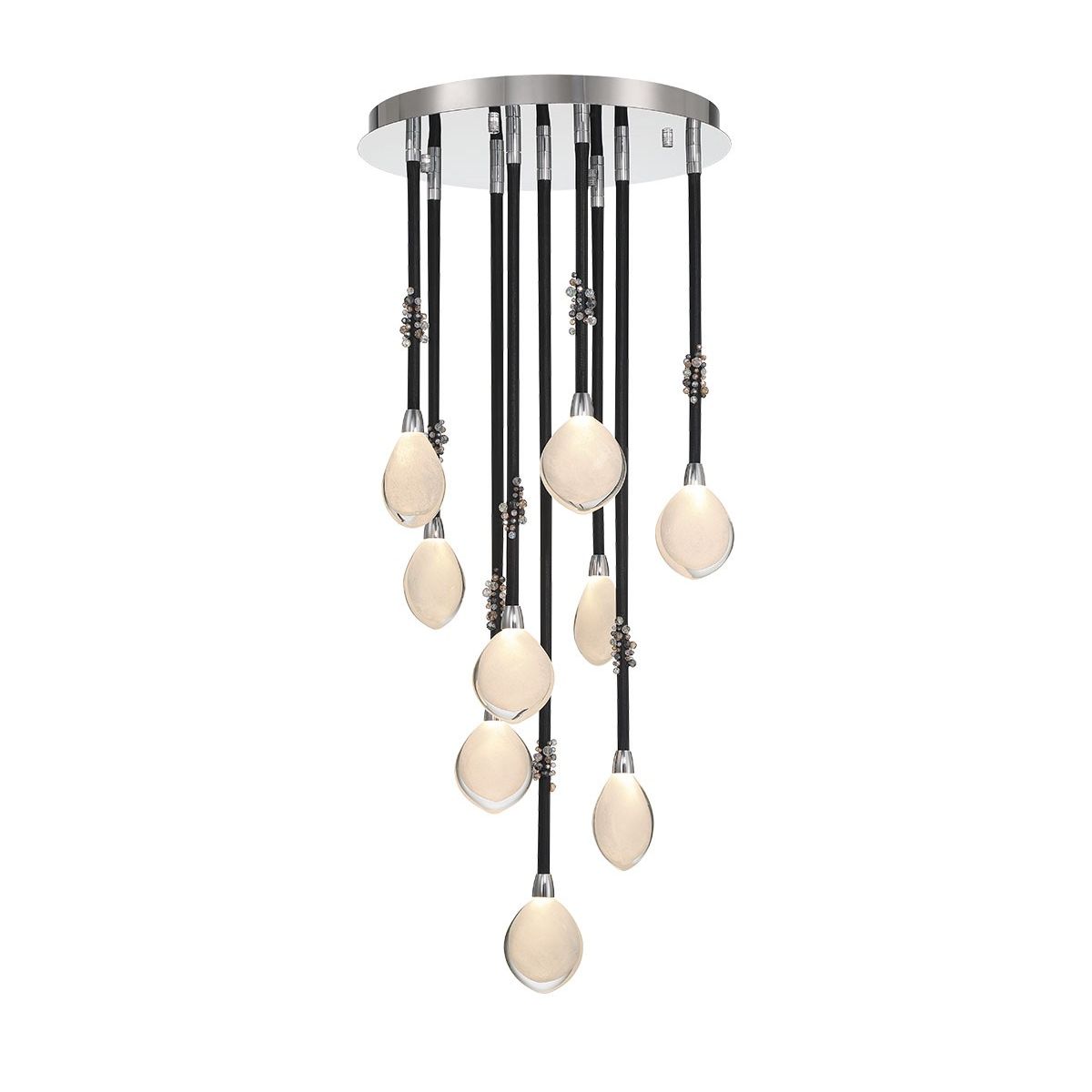 Lib & Co. Canada - 12065-02 - LED Chandelier - Bellissima - Black Sleeves