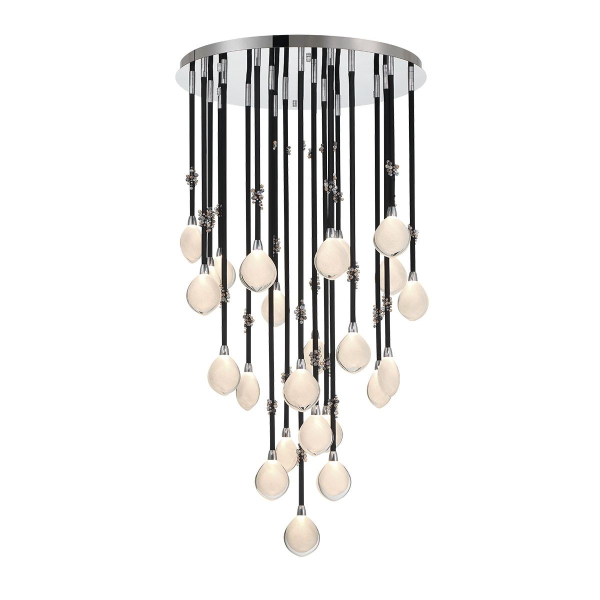 Lib & Co. Canada - 12066-02 - LED Chandelier - Bellissima - Black Sleeves