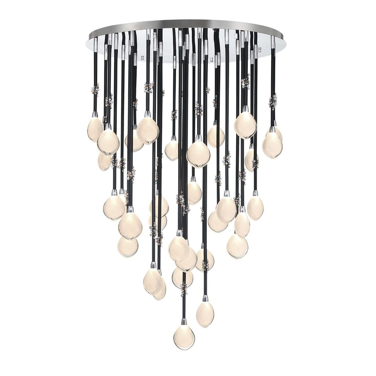 Lib & Co. Canada - 12067-02 - LED Chandelier - Bellissima - Black Sleeves