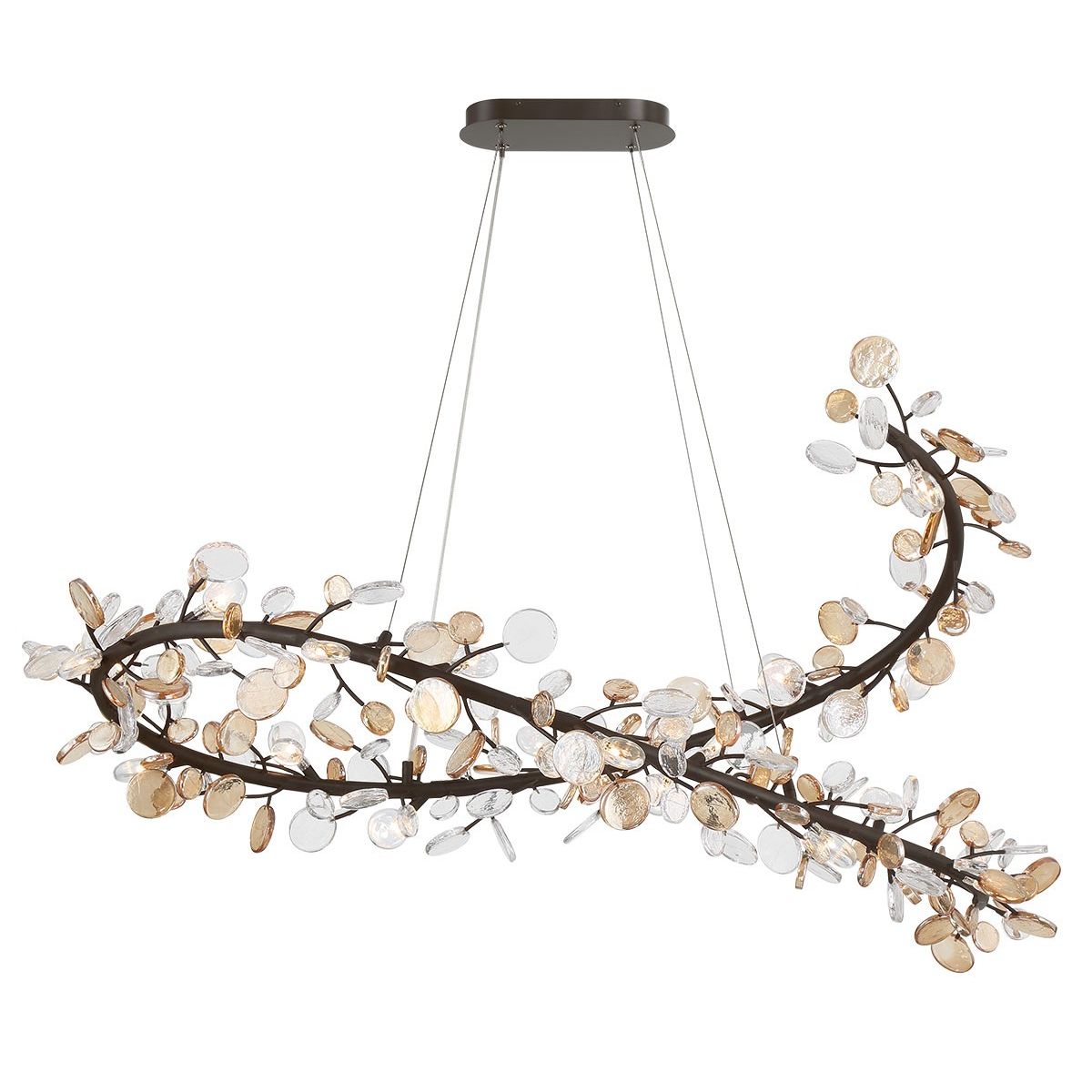 Lib & Co. Canada - 12222-043 - LED Chandelier - Pisa - Black with Gold Accent