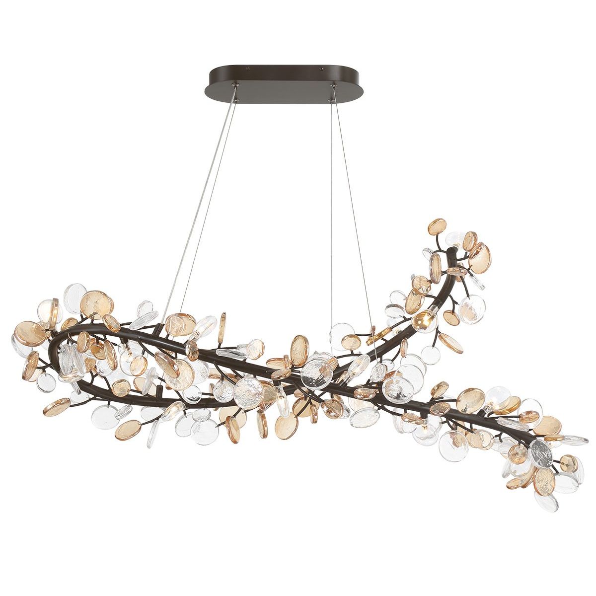Lib & Co. Canada - 12223-043 - LED Chandelier - Pisa - Black with Gold Accent
