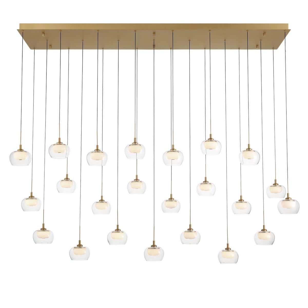 Lib & Co. Canada - 12245-030 - LED Chandelier - Manarola - Painted Antique Brass