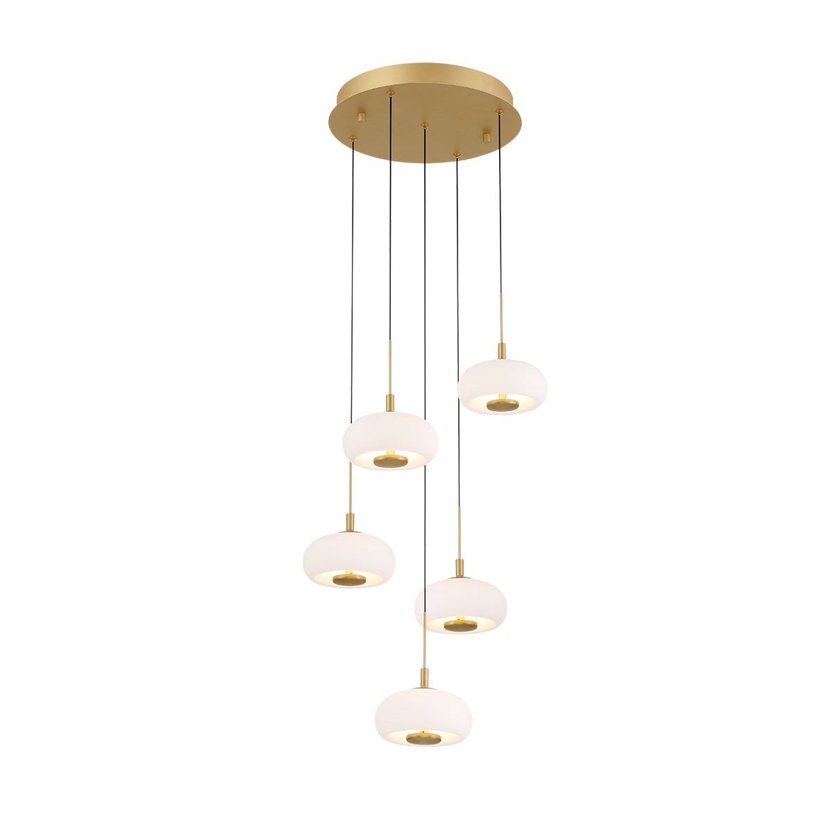 Lib & Co. Canada - 12265-030 - LED Chandelier - Adelfia - Painted Antique Brass