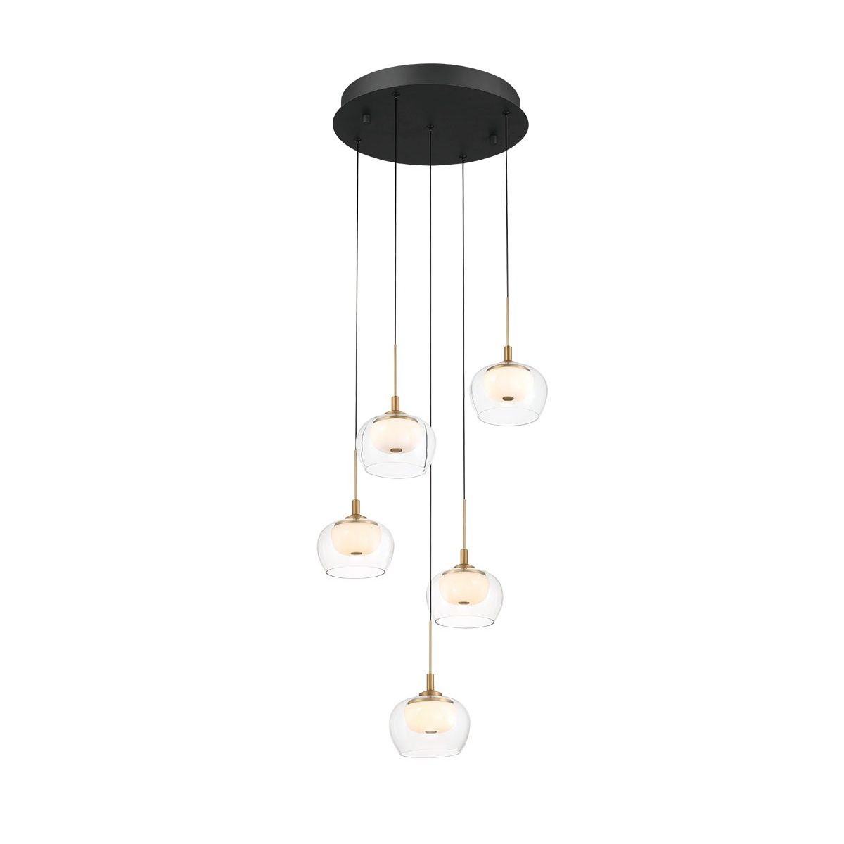 Lib & Co. Canada - 12266-02 - LED Chandelier - Manarola - Matte Black
