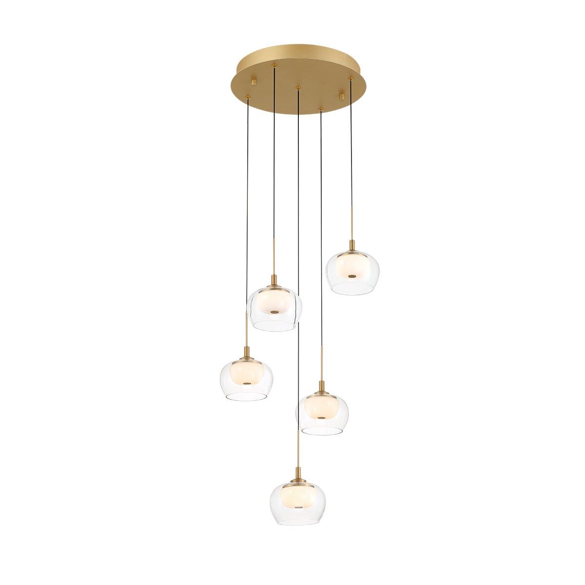 Lib & Co. Canada - 12266-030 - LED Chandelier - Manarola - Painted Antique Brass