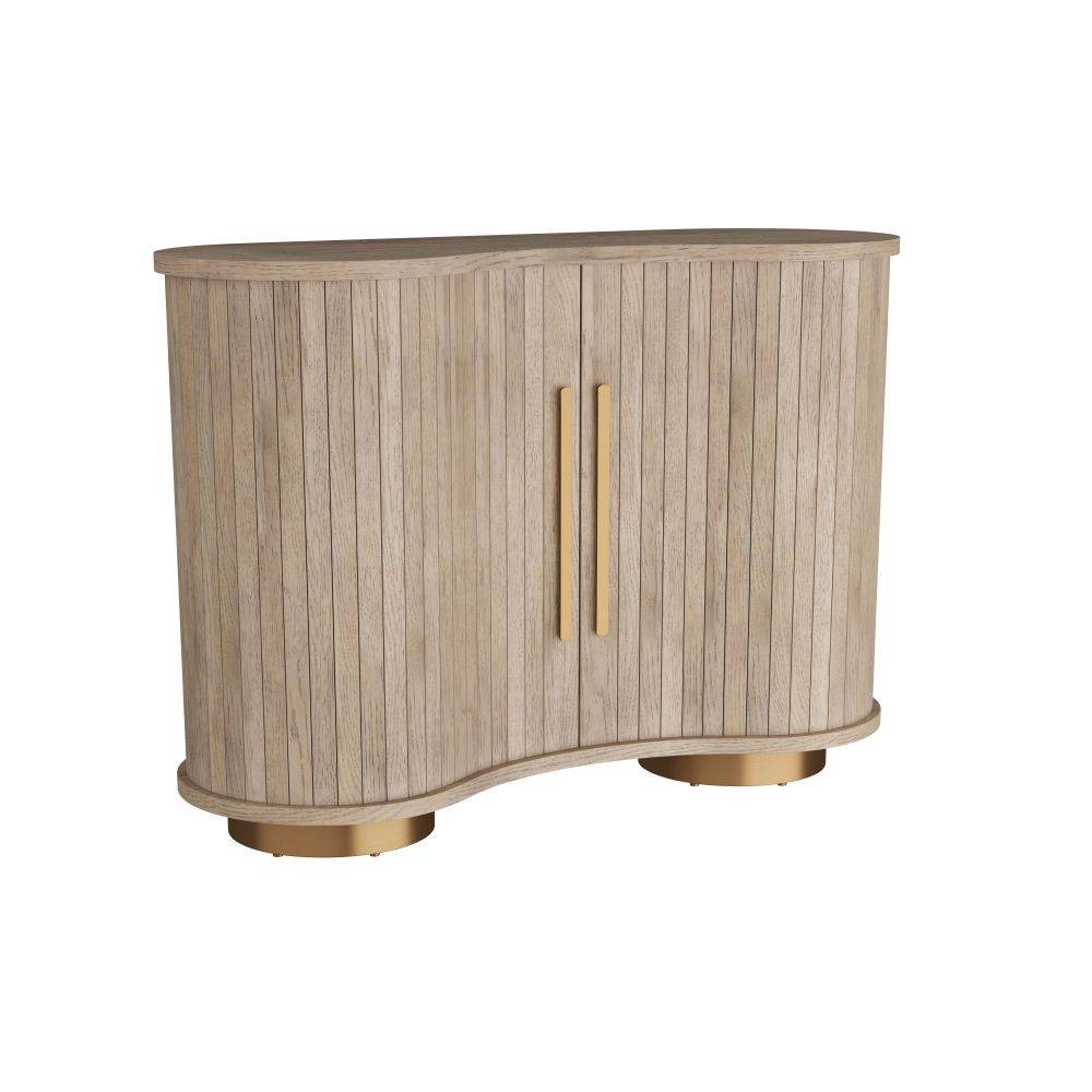 Arteriors - FNS03 - Meuble - Tilton - Château Chêne fumé/Laiton vintage