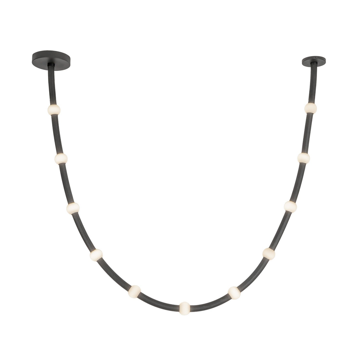 Kuzco Canada - PD39310-BK/OP-UNV-010 - LED Pendant - Corda - Black/Opal Glass