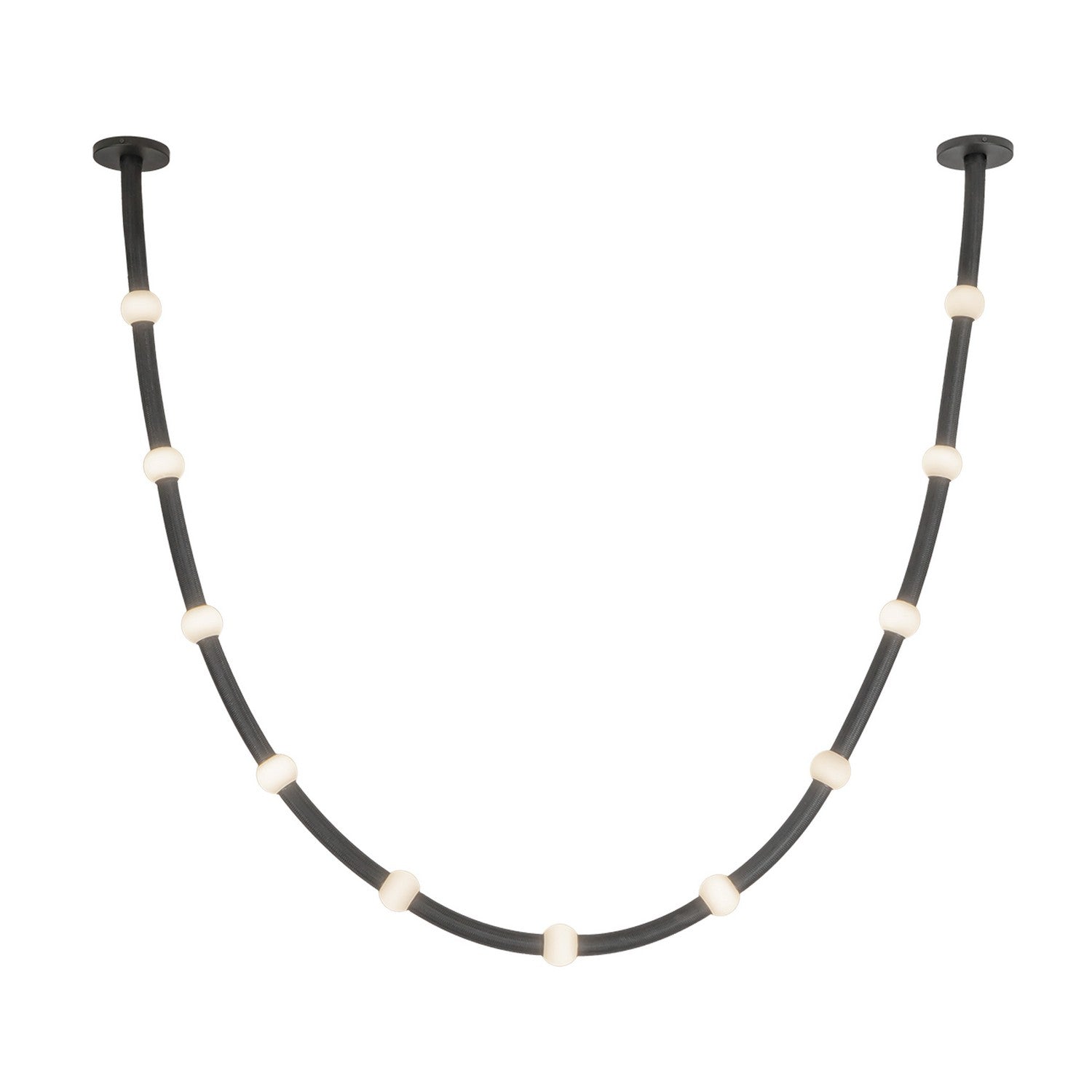 Kuzco Canada - PD39310-BK/OP-UNV-010-RT - LED Pendant - Corda - Black/Opal Glass