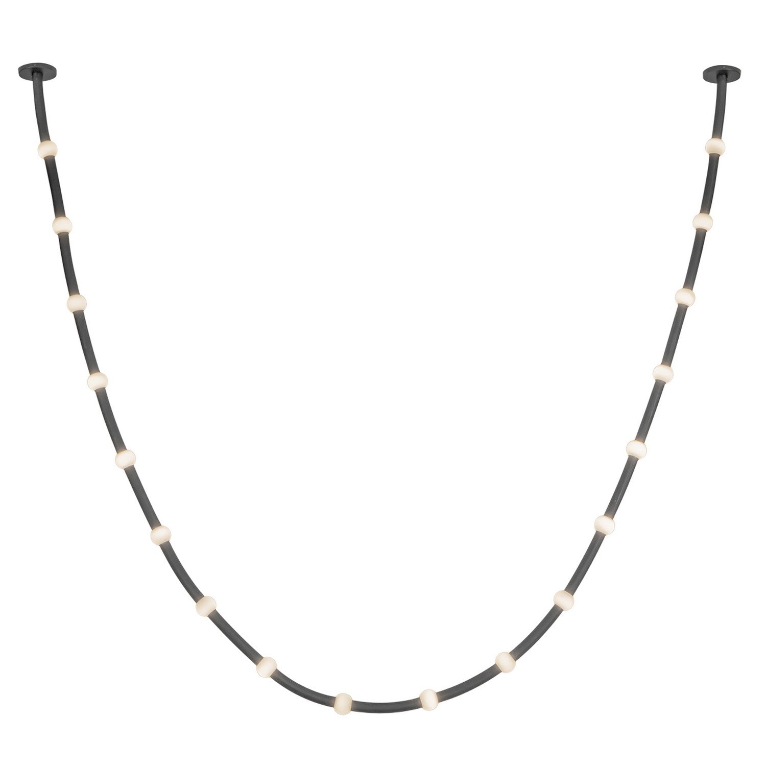 Kuzco Canada - PD39317-BK/OP-UNV-010-RT - LED Pendant - Corda - Black/Opal Glass